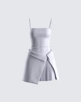 Aeris Grey Corset Mini Dress