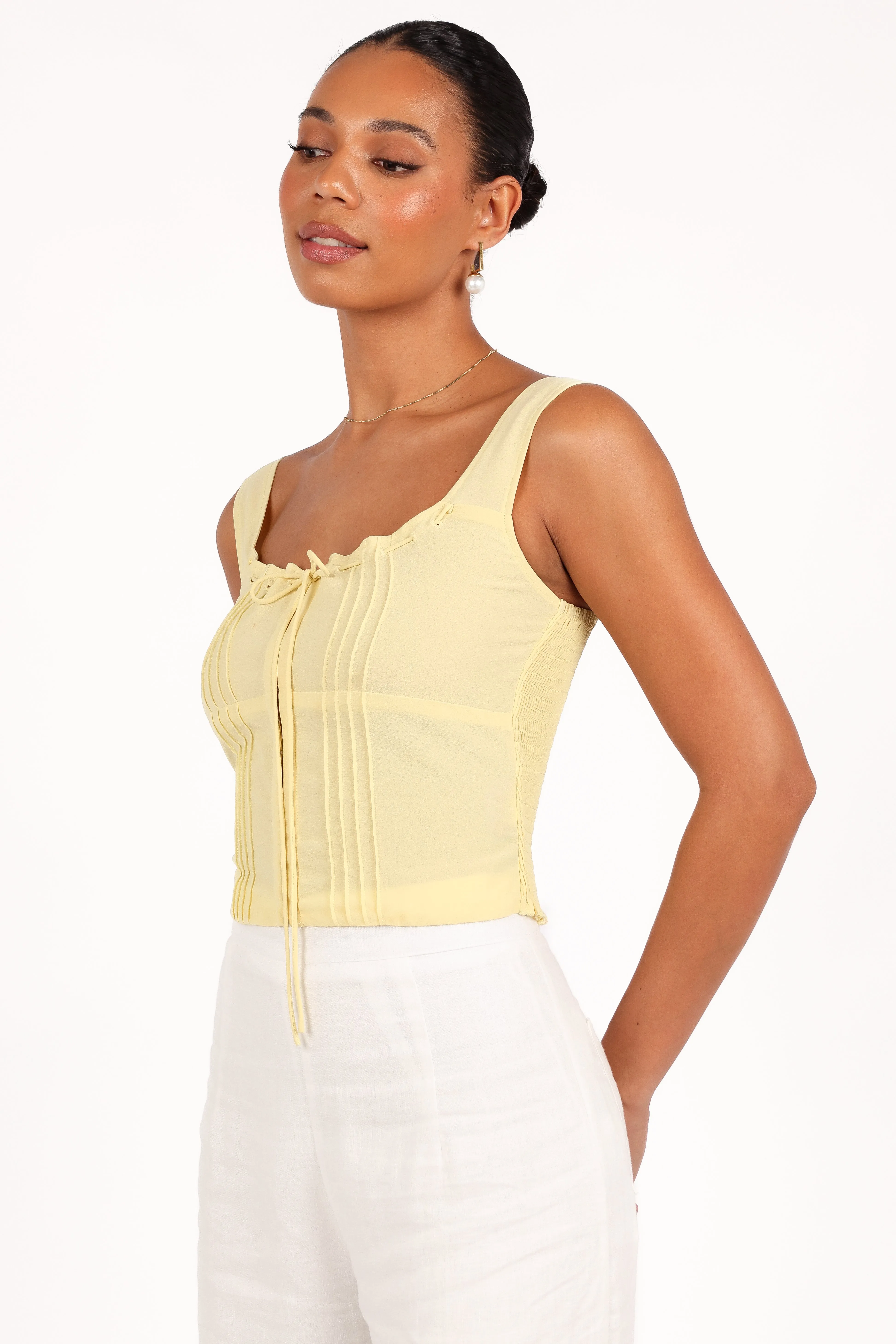 Alice Corset Top - Honeysuckle Yellow