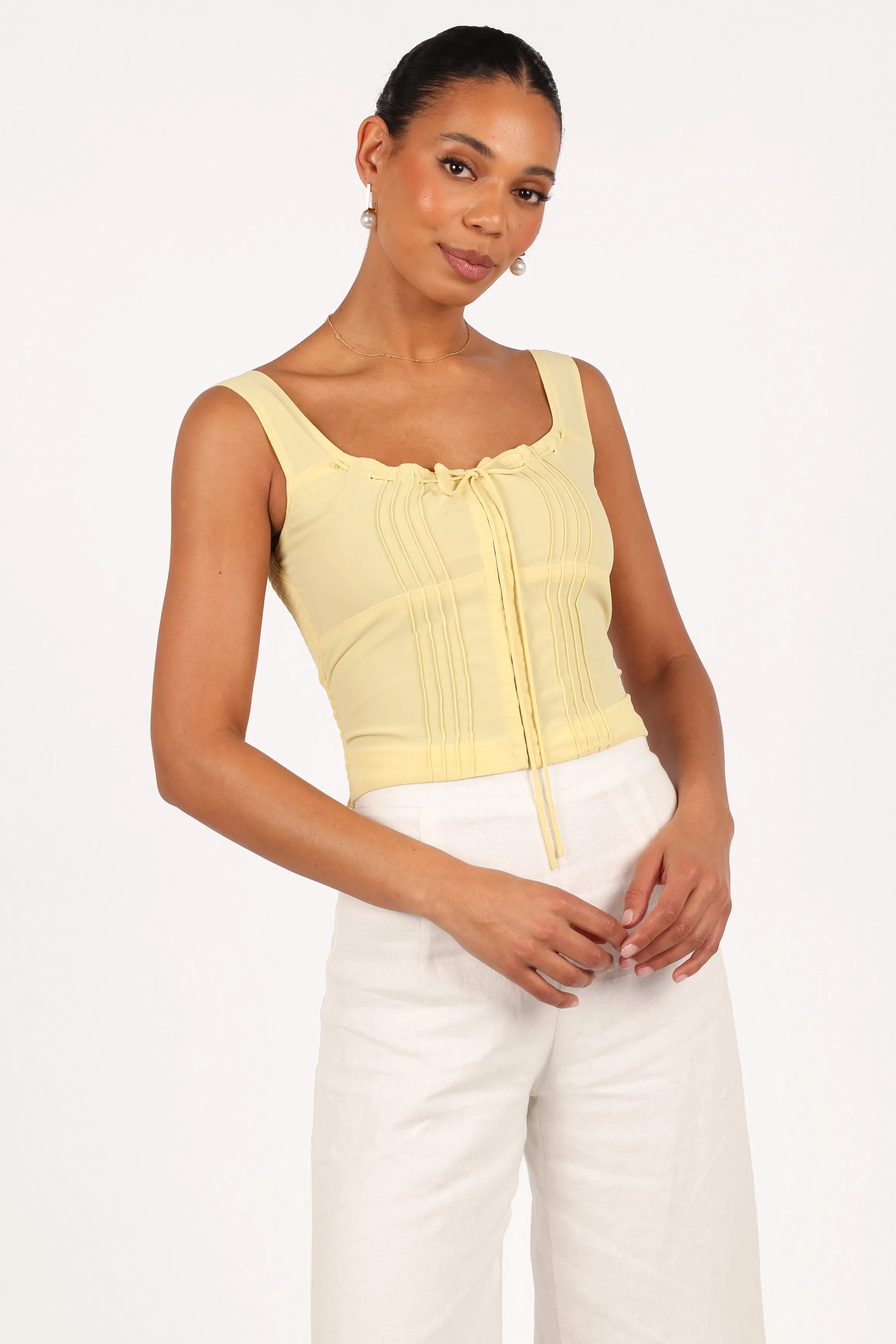 Alice Corset Top - Honeysuckle Yellow