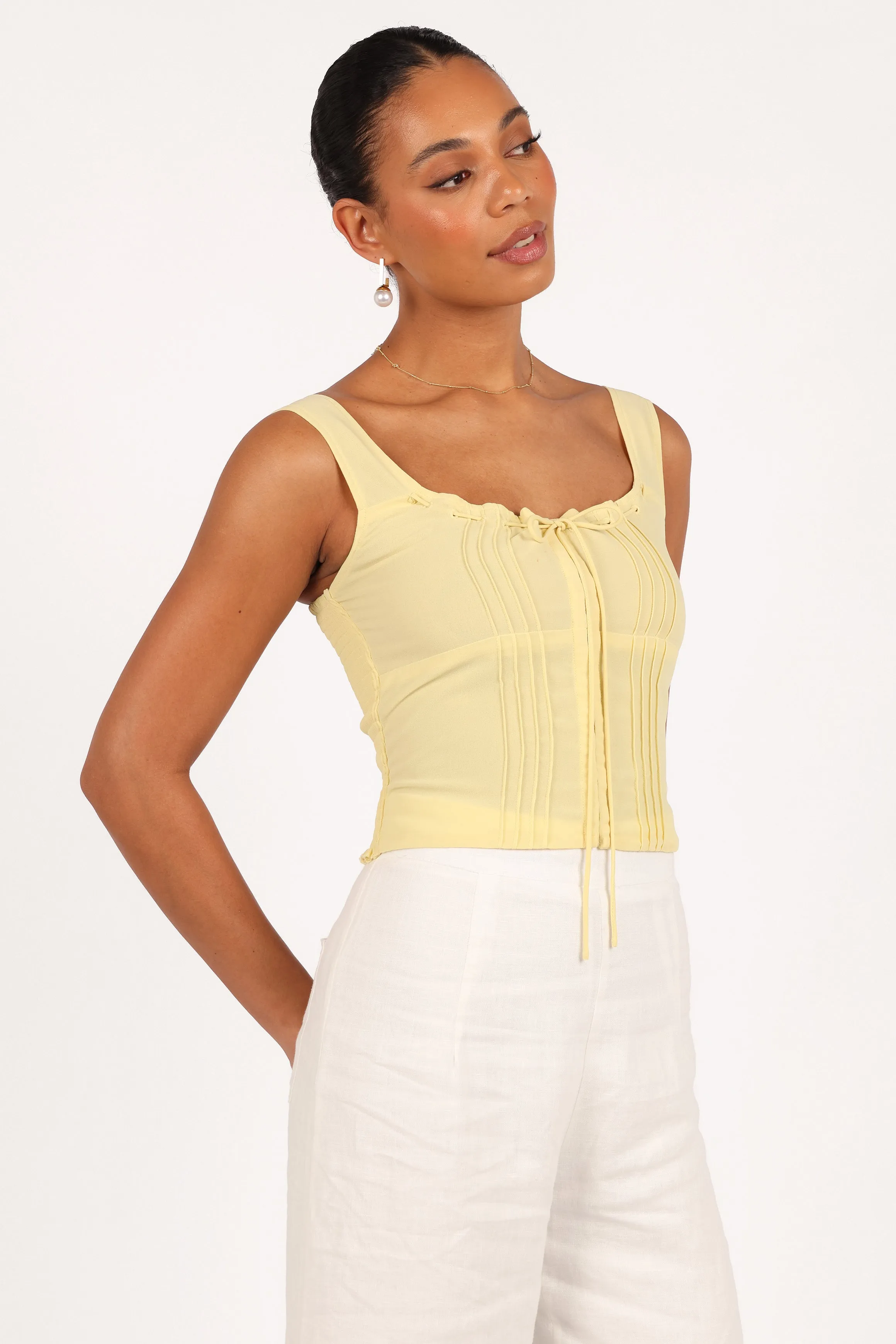 Alice Corset Top - Honeysuckle Yellow