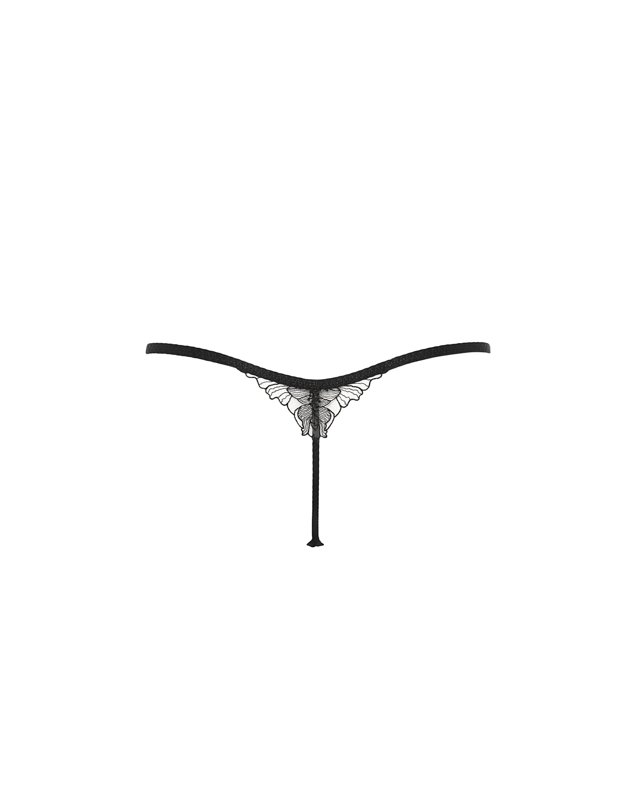 Althea Thong Black/Sheer