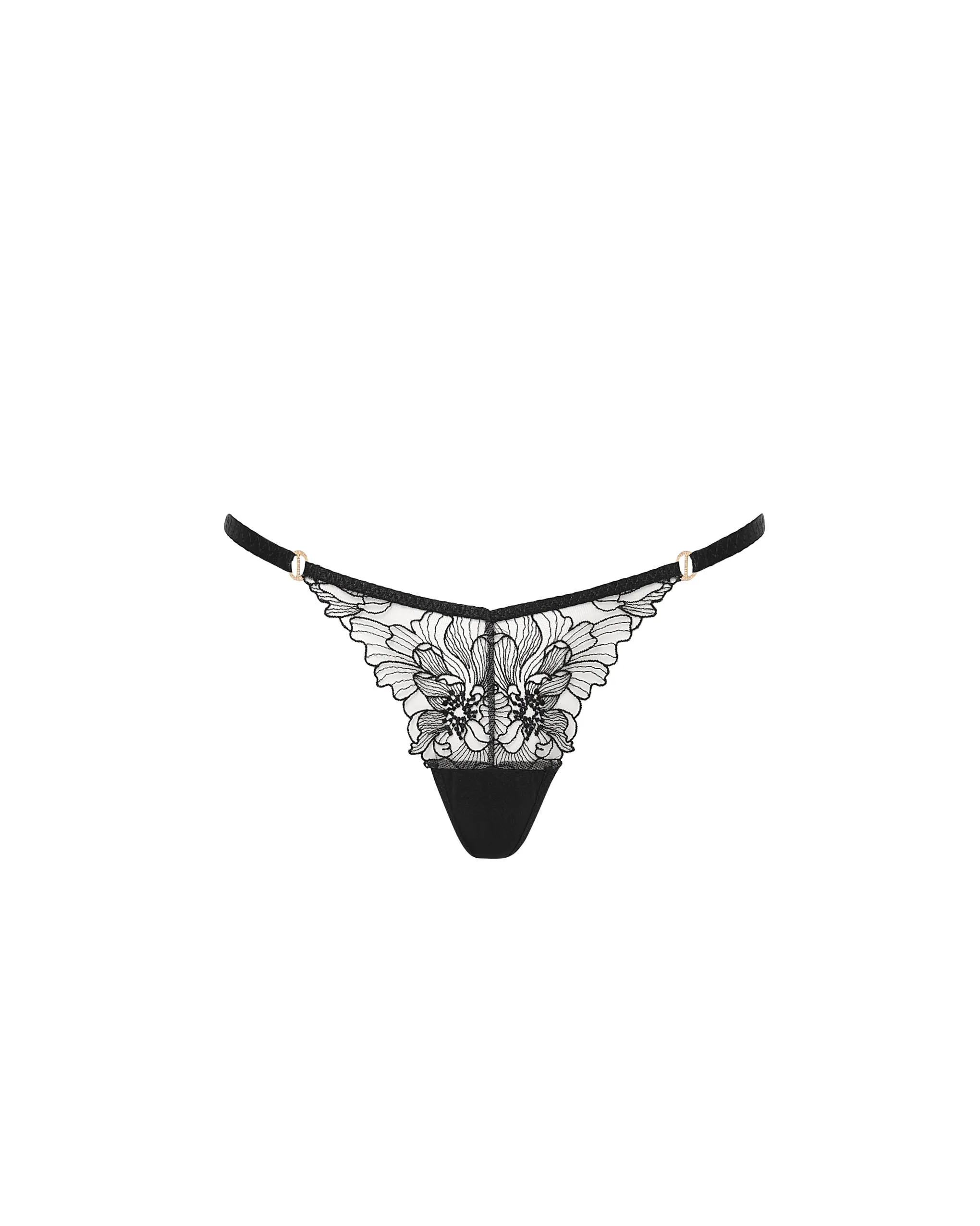 Althea Thong Black/Sheer