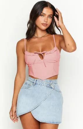 Aria Pink Corset Top