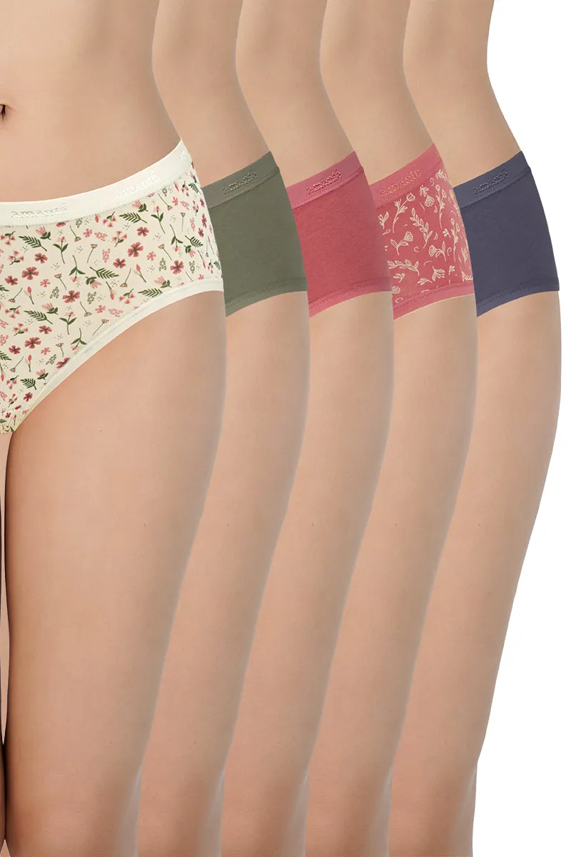 Assorted Low Rise Hipster Panties (Pack of 5)