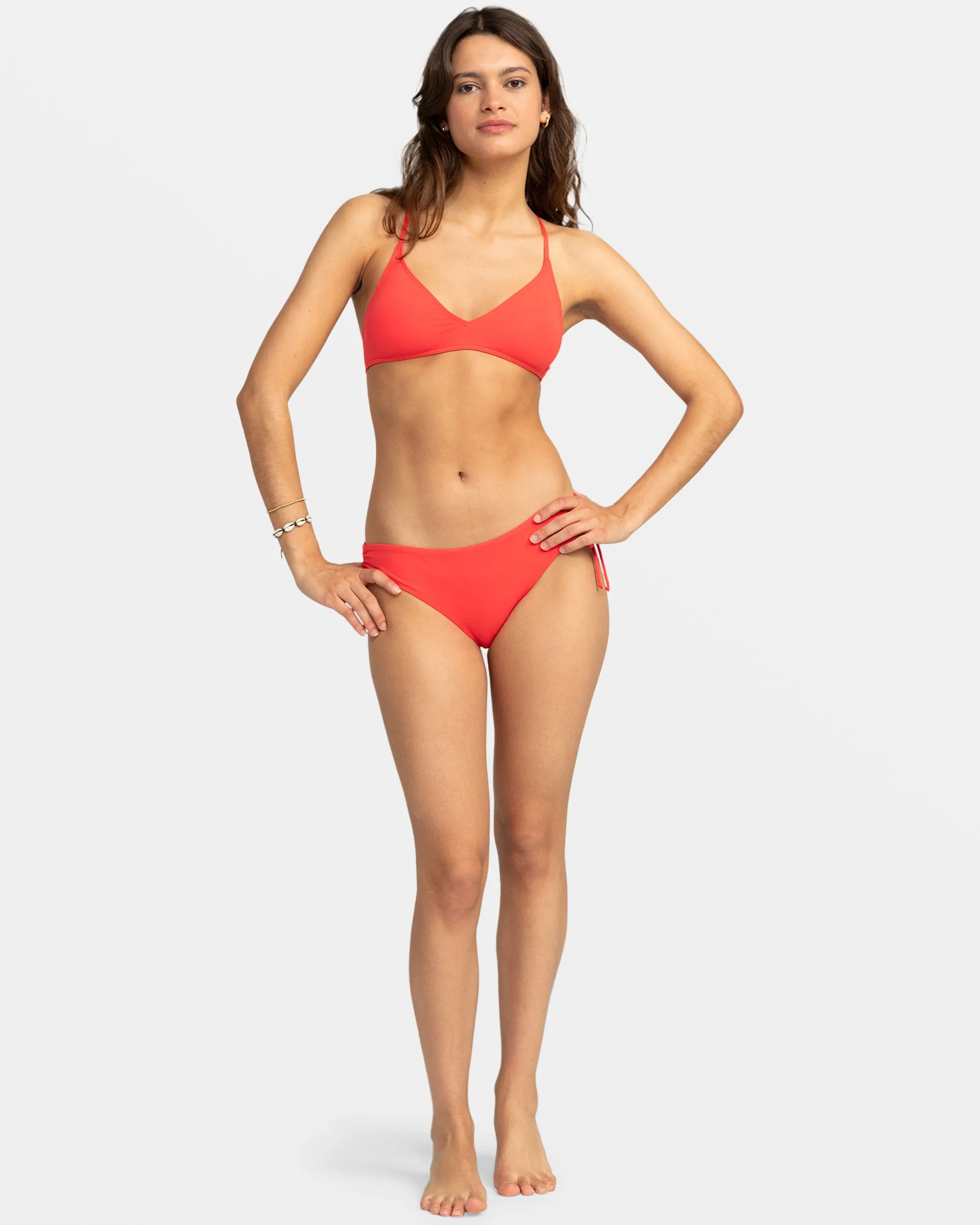 Beach Classics Hipster Bikini Bottoms - Hibiscus