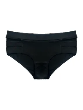 Black Cut-Out Cotton Briefs