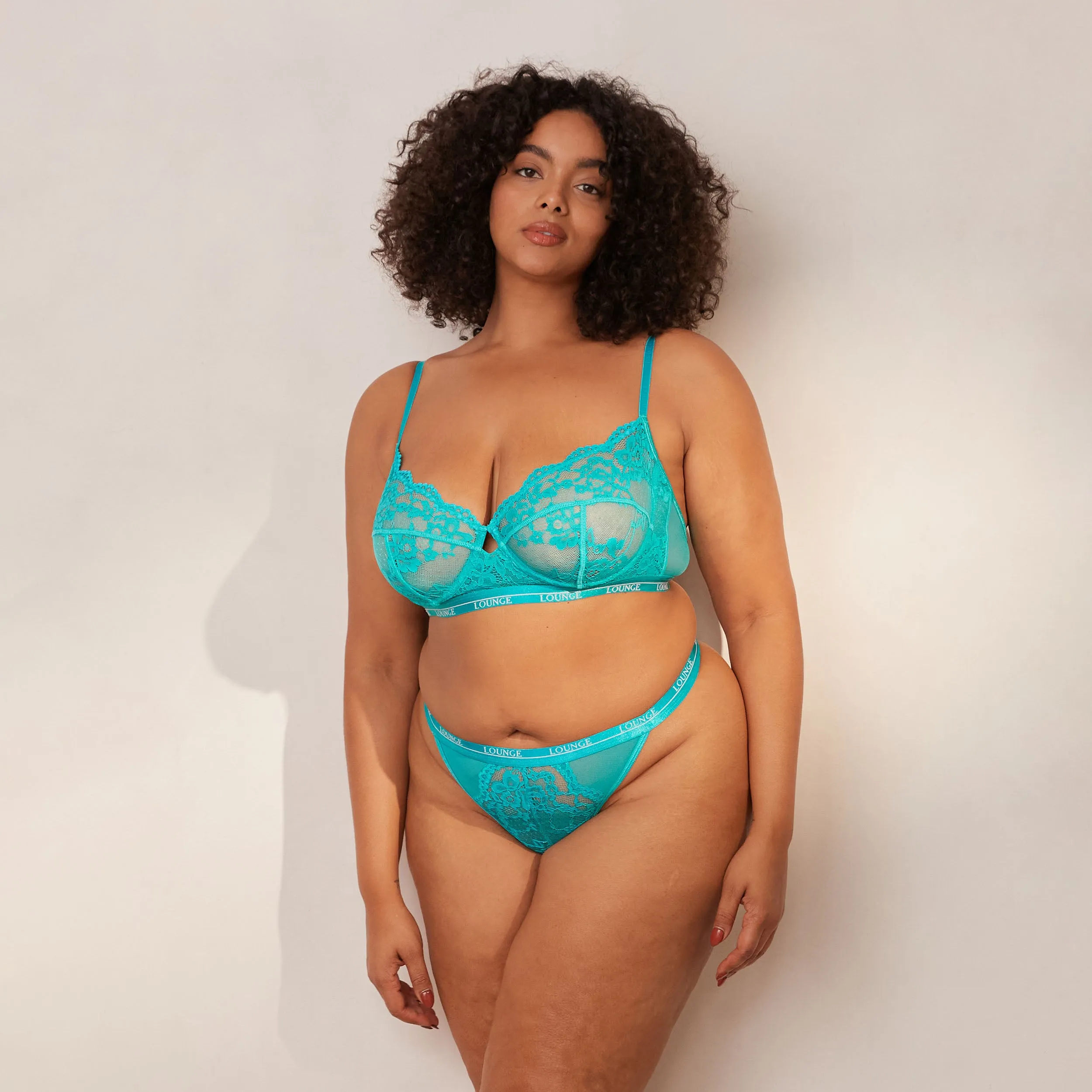 Blossom Balcony Bra  - Teal