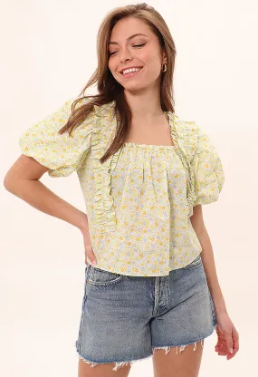 Blossom Blouse-Yellow