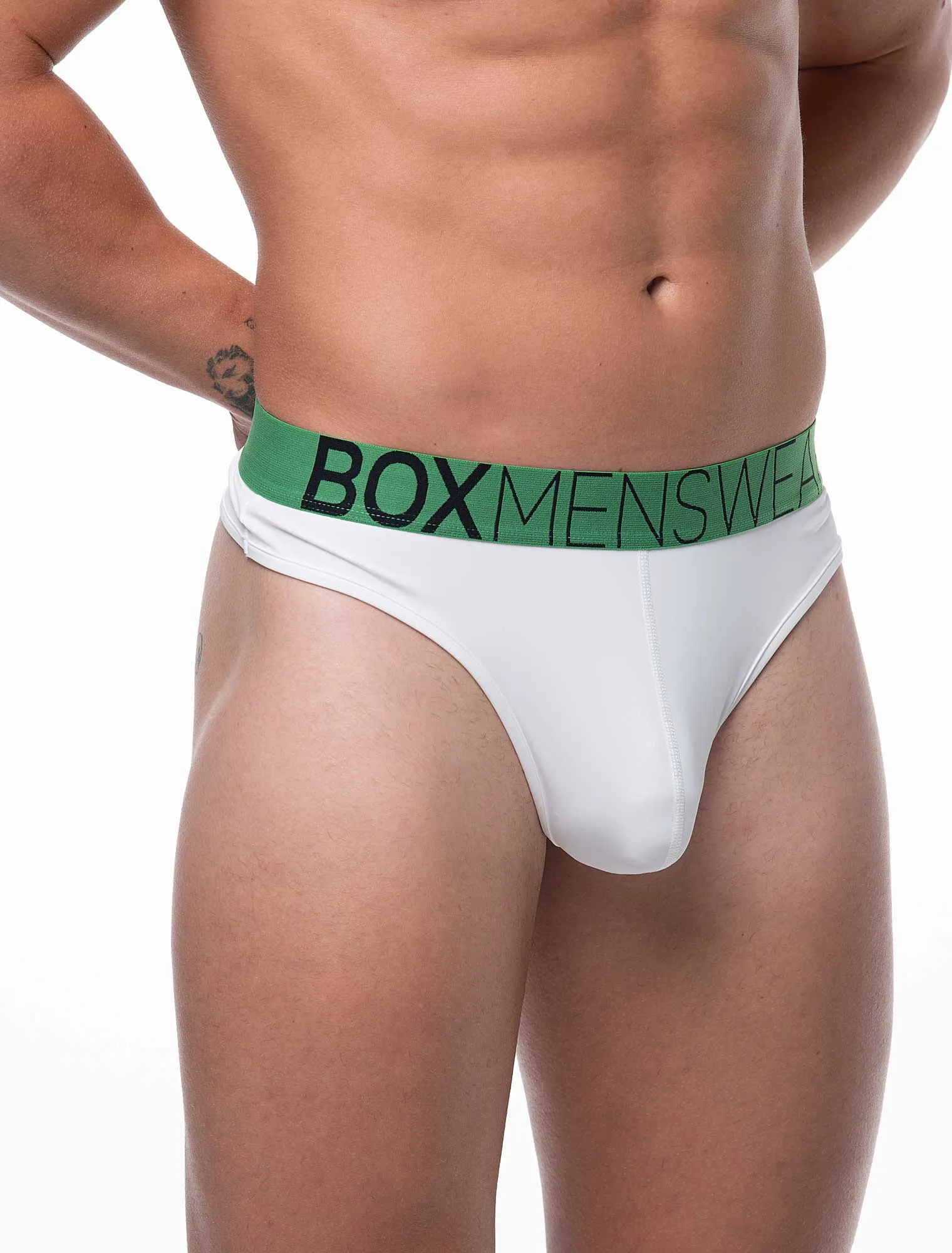 Brazilian Butt Briefs - Sugar Loaf White