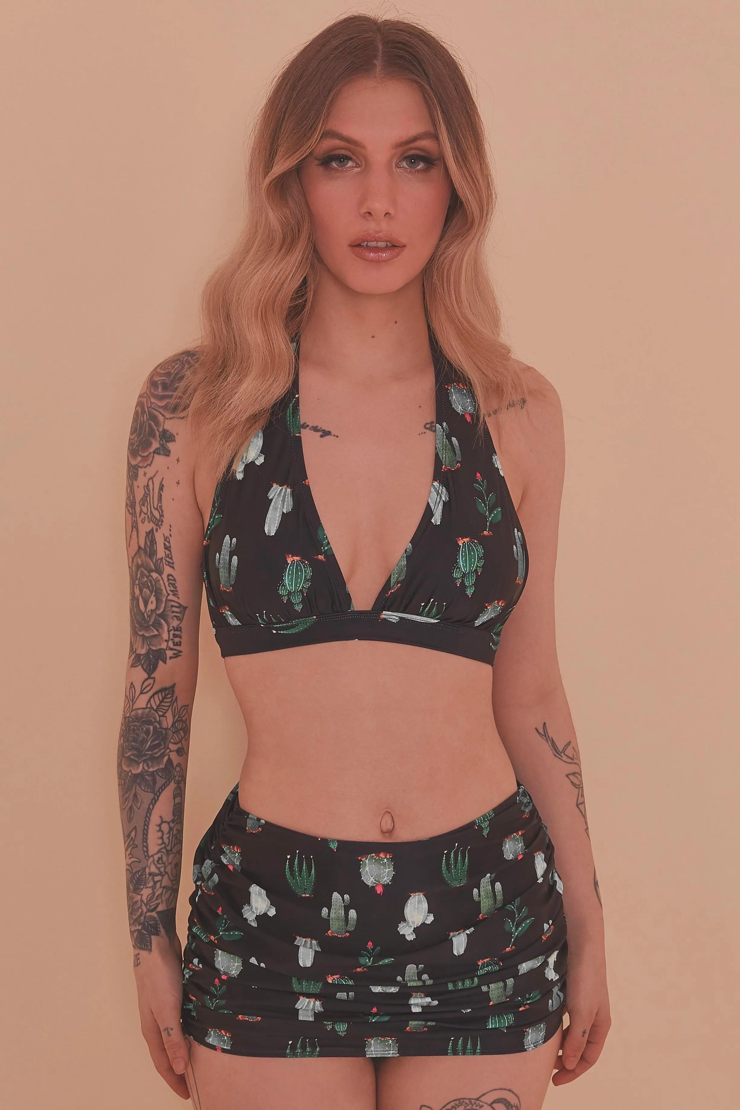 Cactus Skirted Bikini Brief