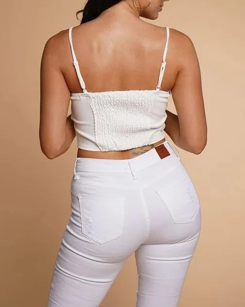 Cameron Stretch Twill Bustier