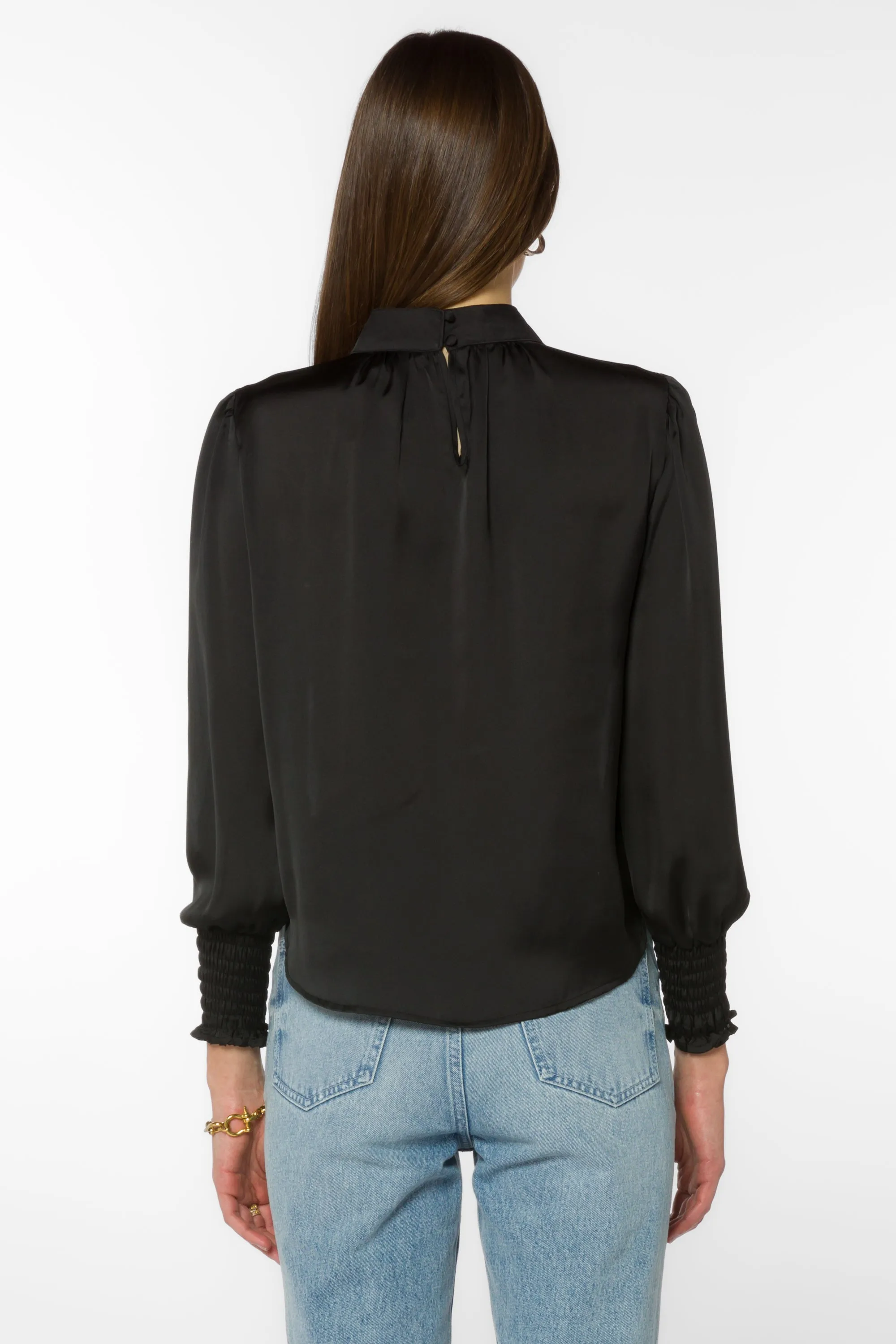 Camryn Black Blouse