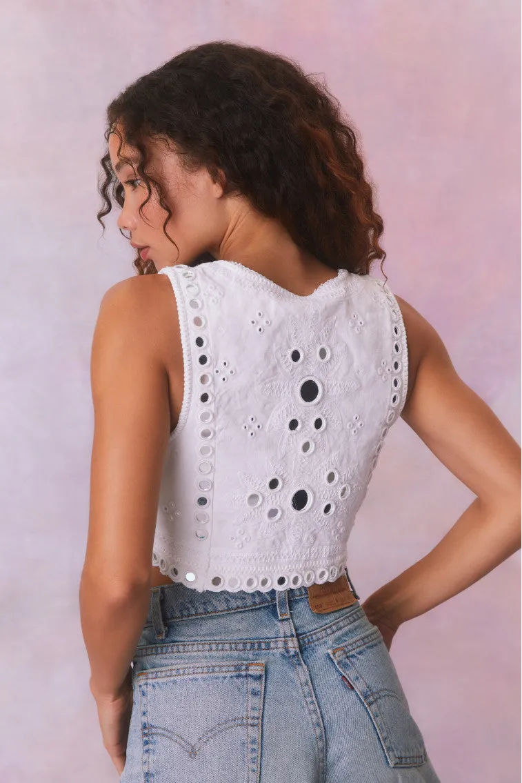 Cayman Embellished Bustier Top