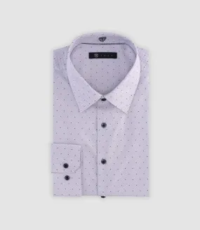 Chemise à imprimé micro motifs parme MARLOW