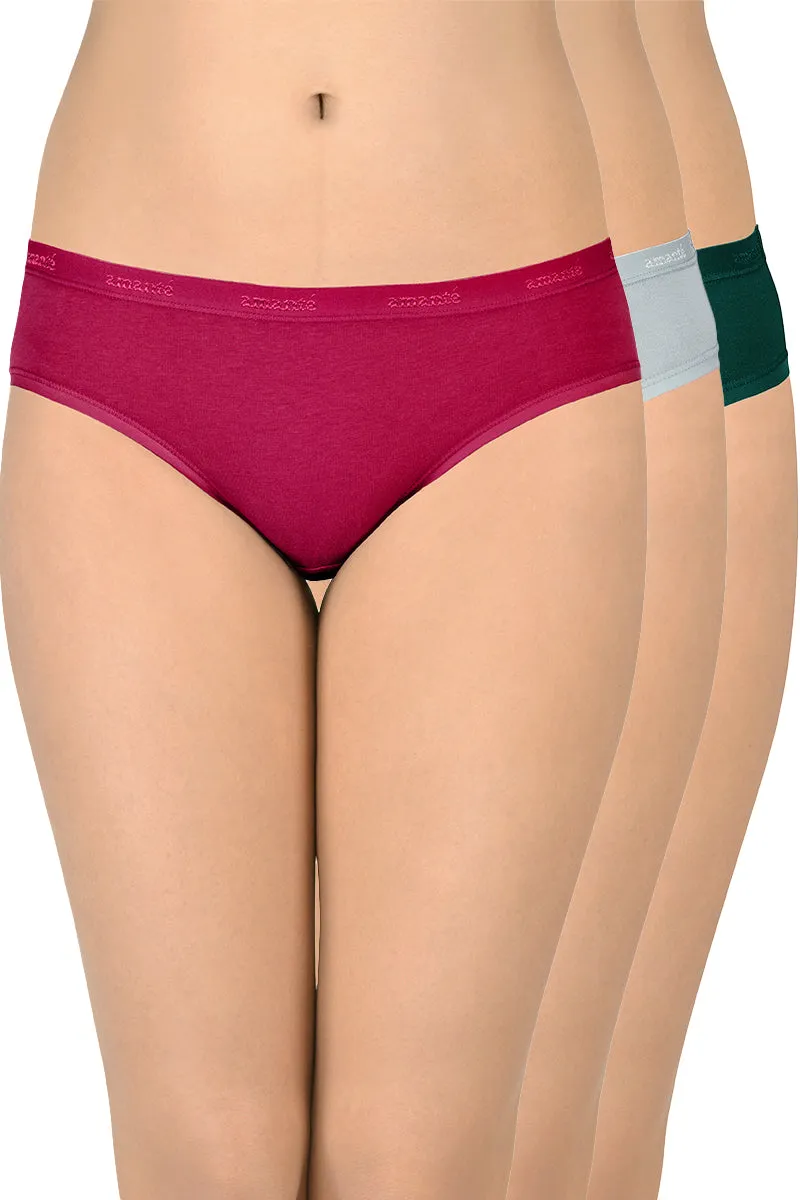 Cotton Bikini Briefs Solid Pack of 3