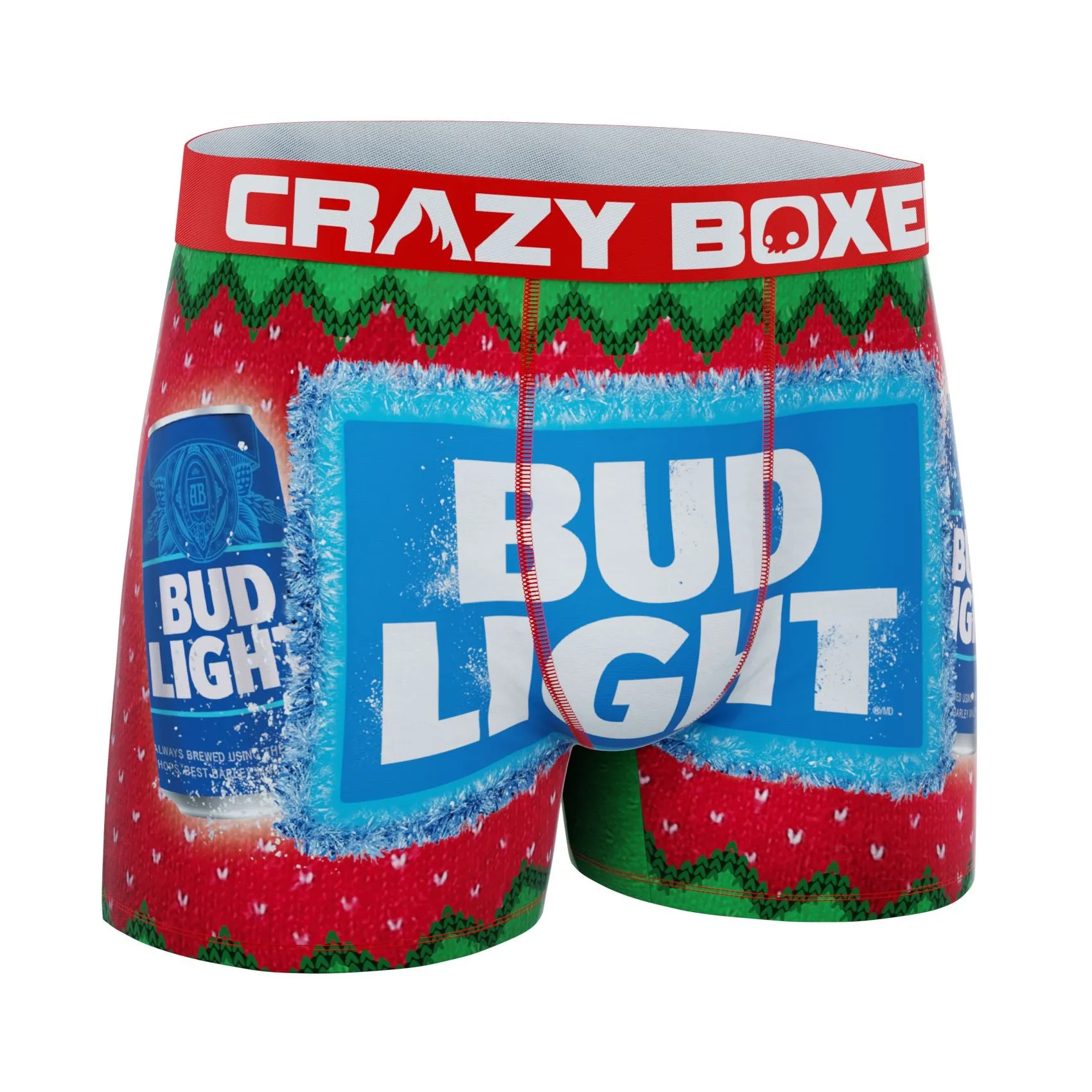 CRAZYBOXER Bud Light Holiday Men's Boxer Briefs