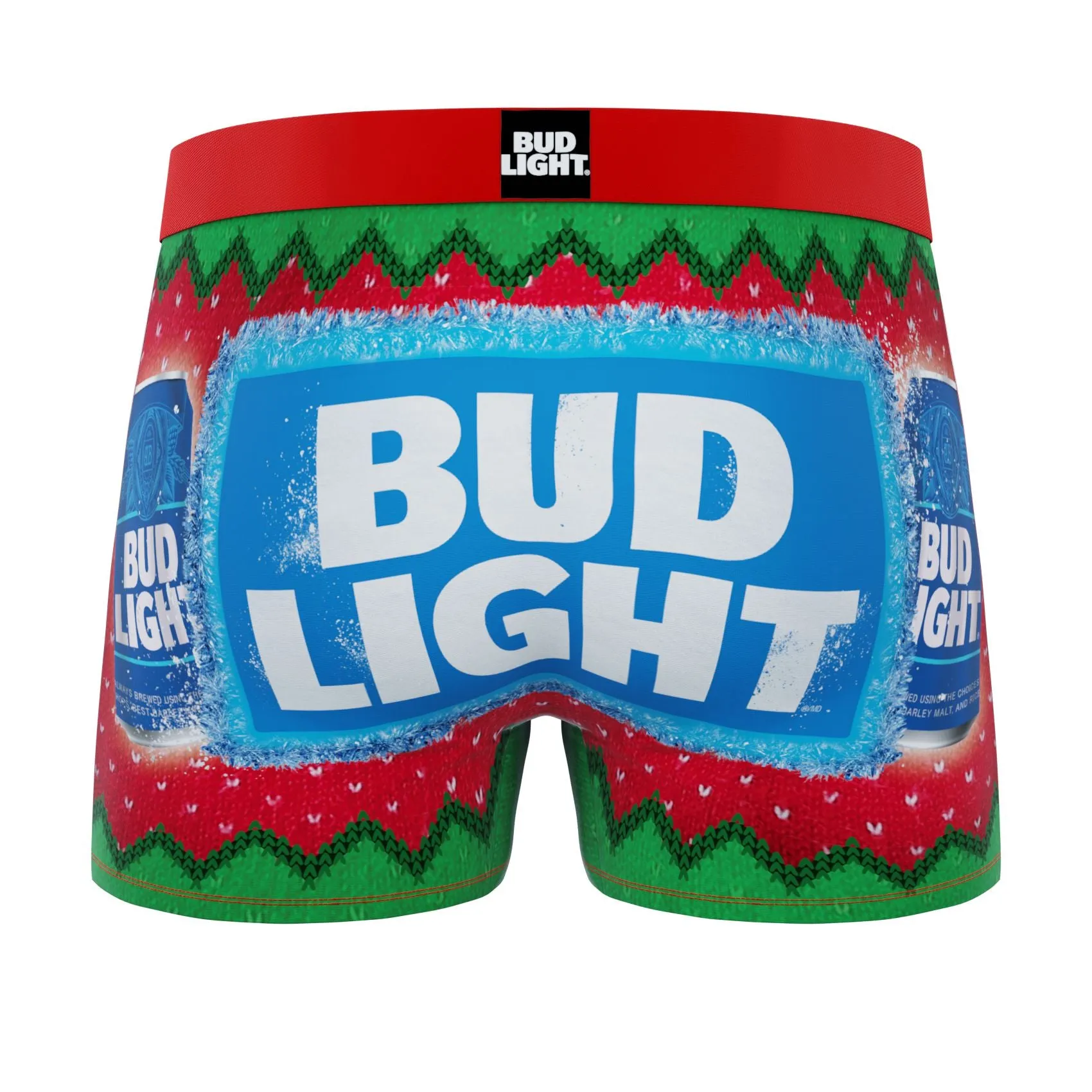 CRAZYBOXER Bud Light Holiday Men's Boxer Briefs