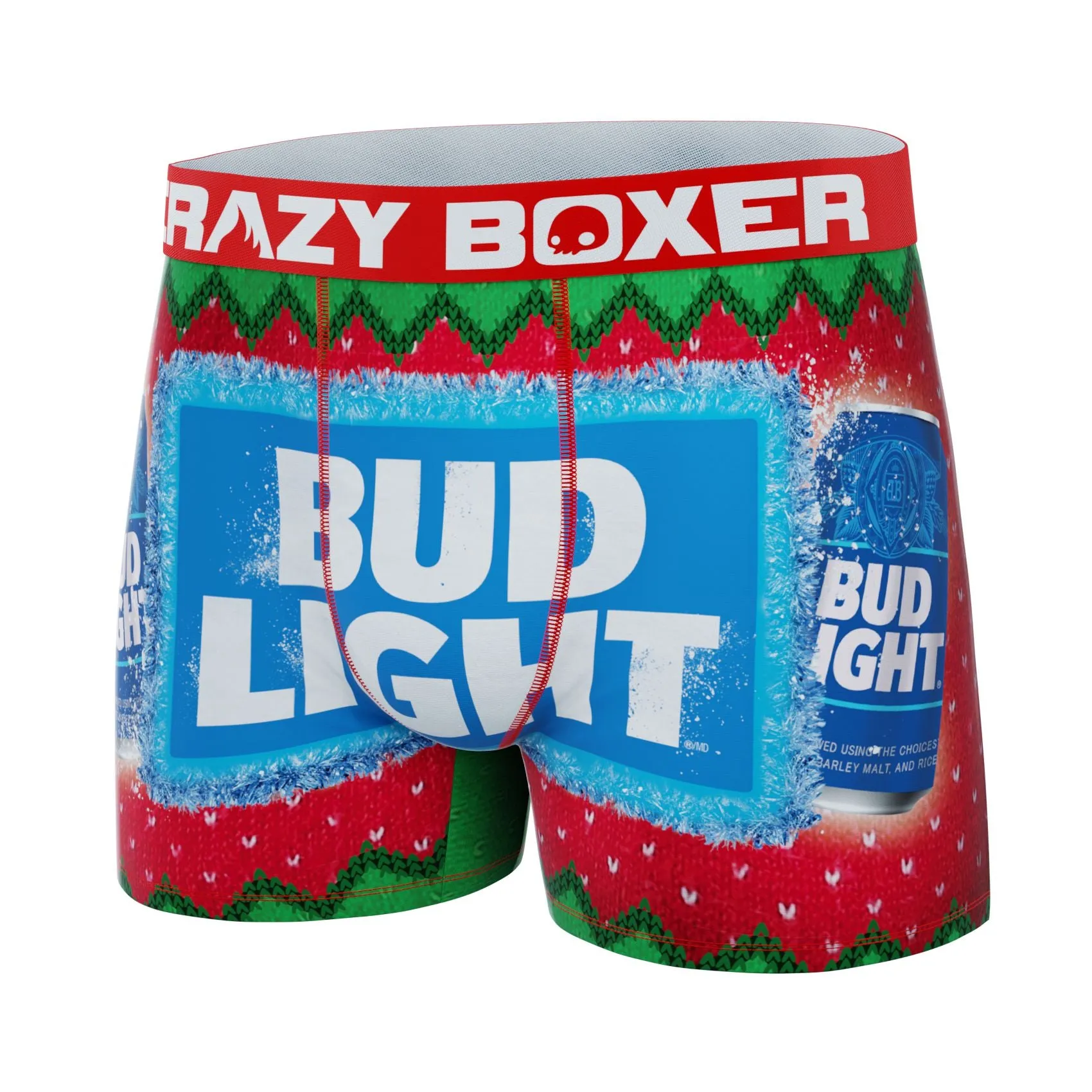 CRAZYBOXER Bud Light Holiday Men's Boxer Briefs