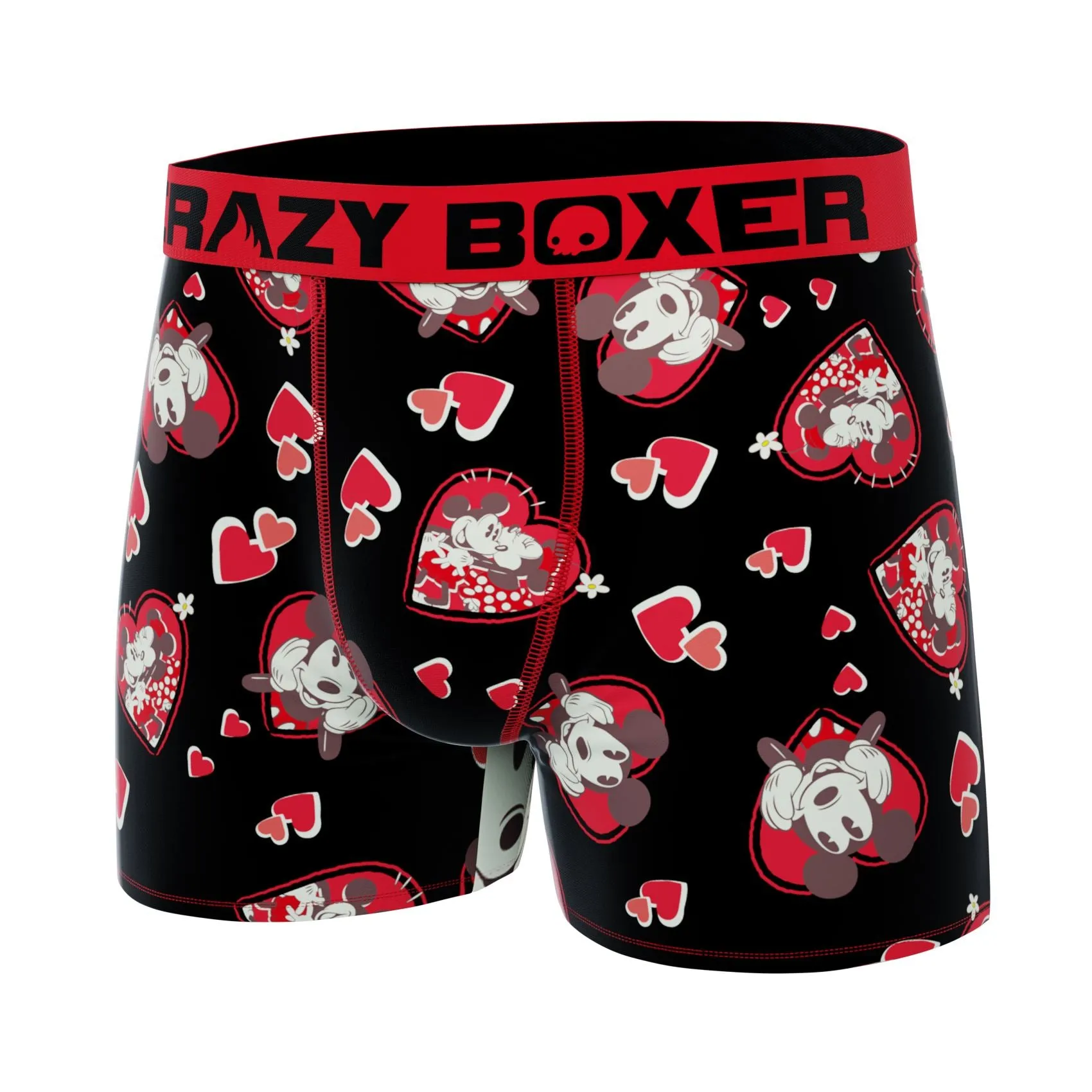 CRAZYBOXER Disney Mickey Valentine Men's Boxer Briefs