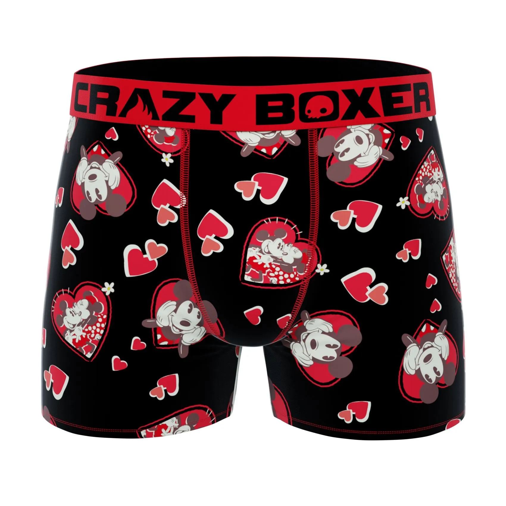 CRAZYBOXER Disney Mickey Valentine Men's Boxer Briefs