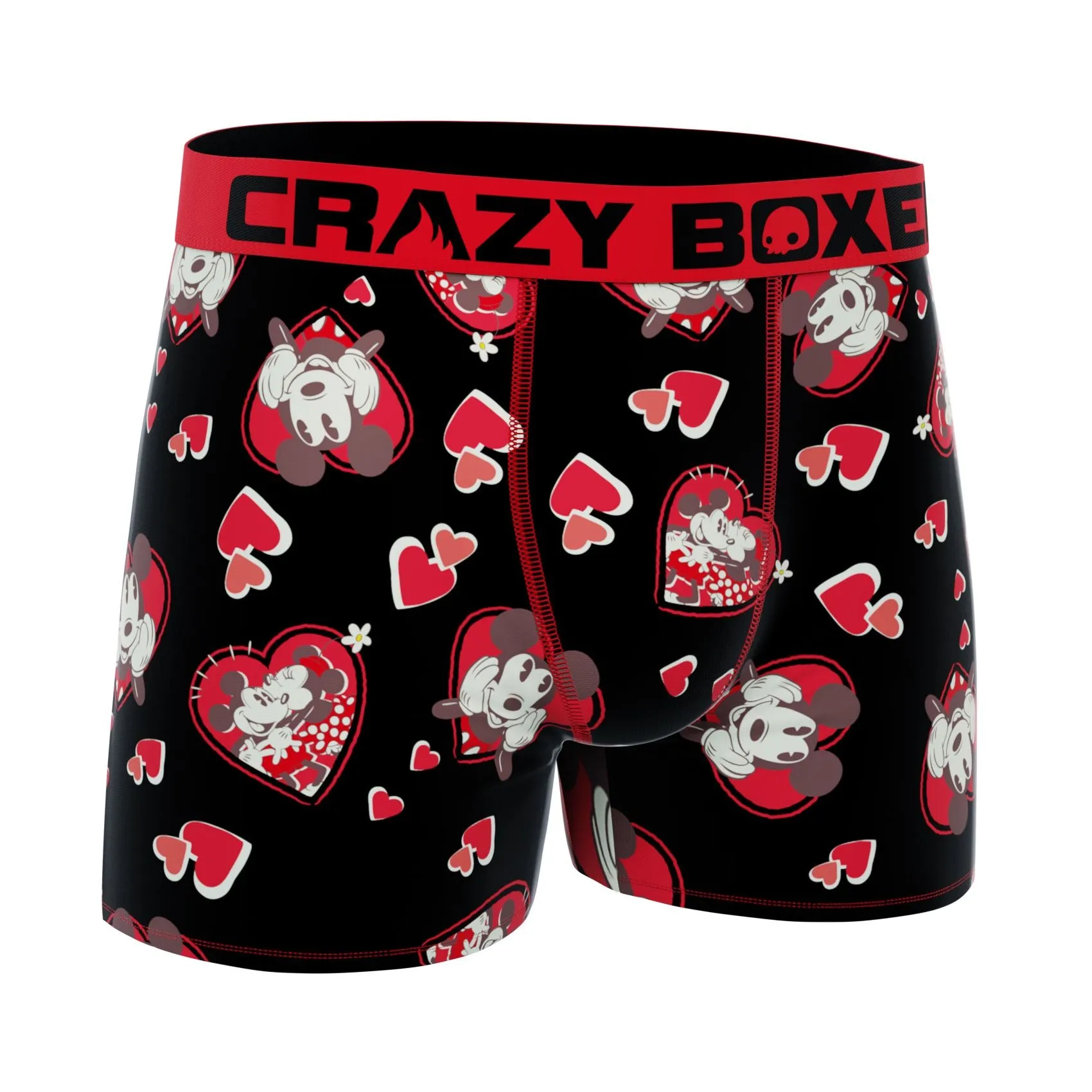 CRAZYBOXER Disney Mickey Valentine Men's Boxer Briefs