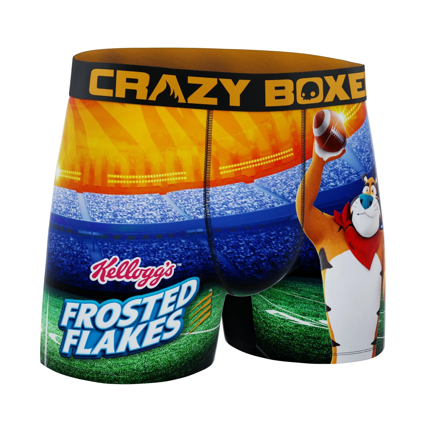 CRAZYBOXER Kelloggs Tiger Football Men's Boxer Briefs