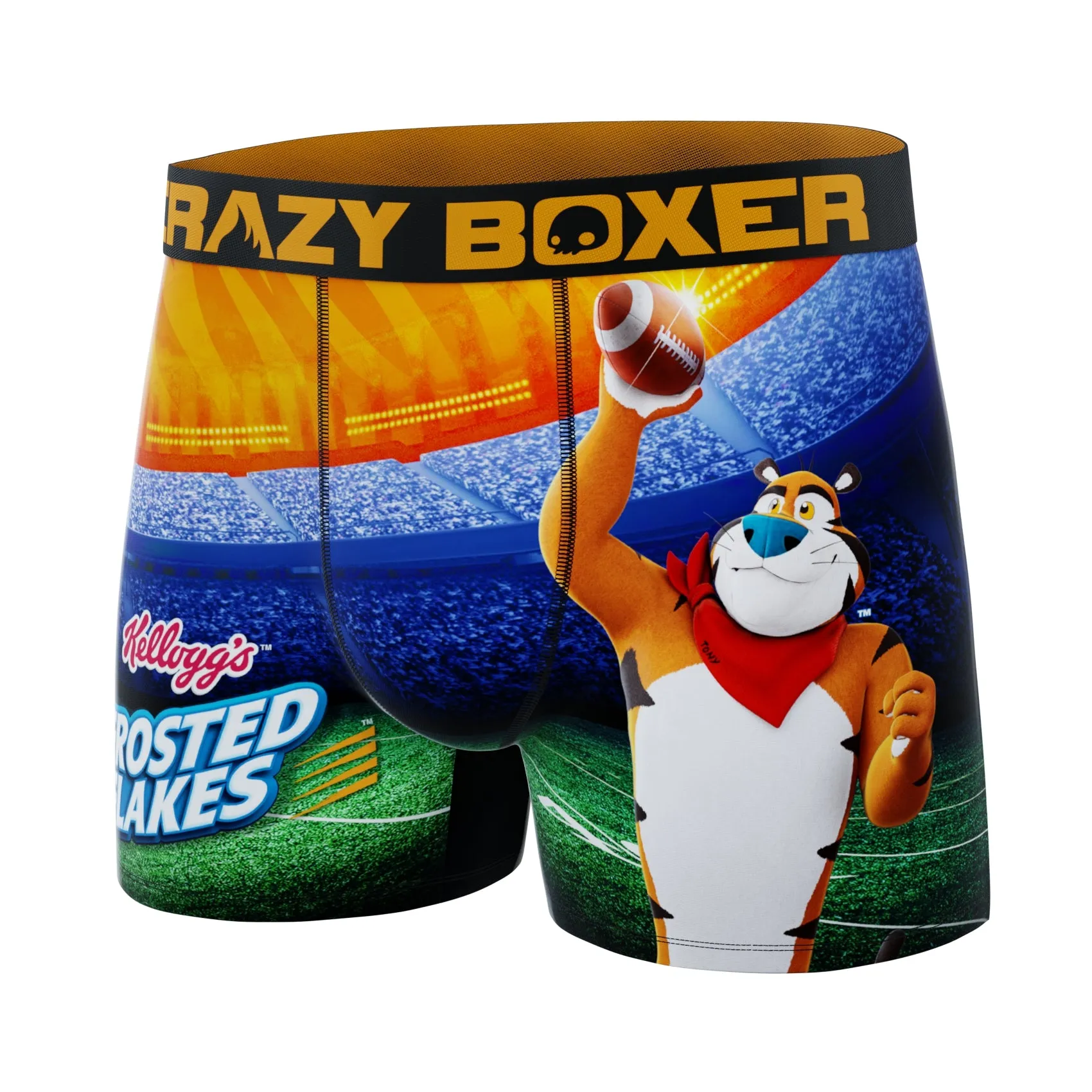 CRAZYBOXER Kelloggs Tiger Football Men's Boxer Briefs