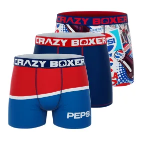 CRAZYBOXER Pepsi Men's Boxer Briefs (Pack 3)