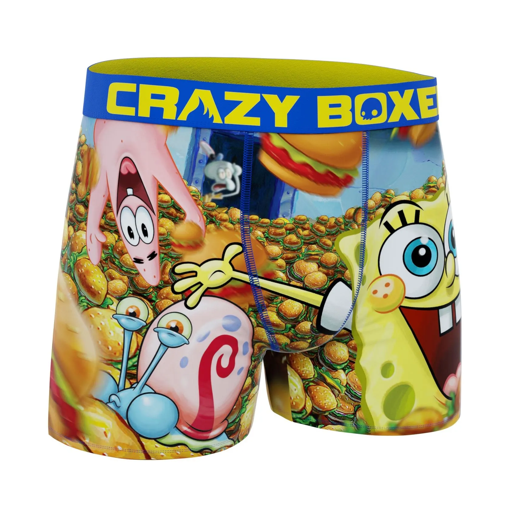 CRAZYBOXER Spongebob Burger Men's Boxer Briefs