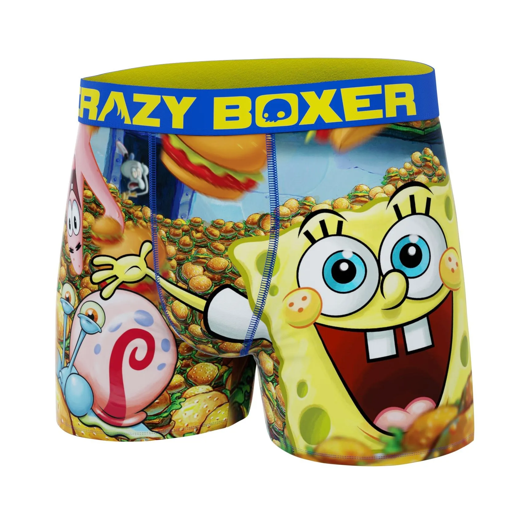 CRAZYBOXER Spongebob Burger Men's Boxer Briefs