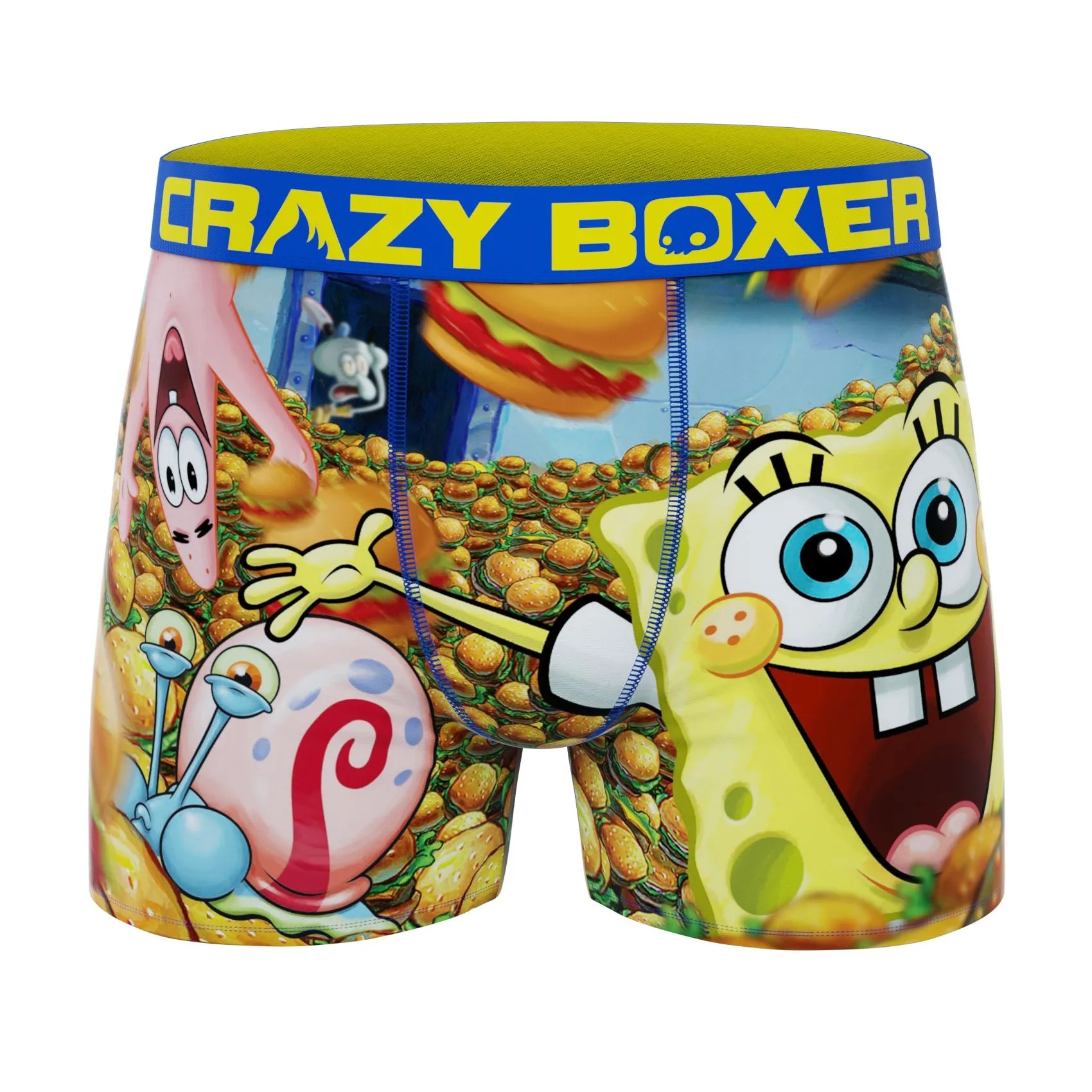 CRAZYBOXER Spongebob Burger Men's Boxer Briefs