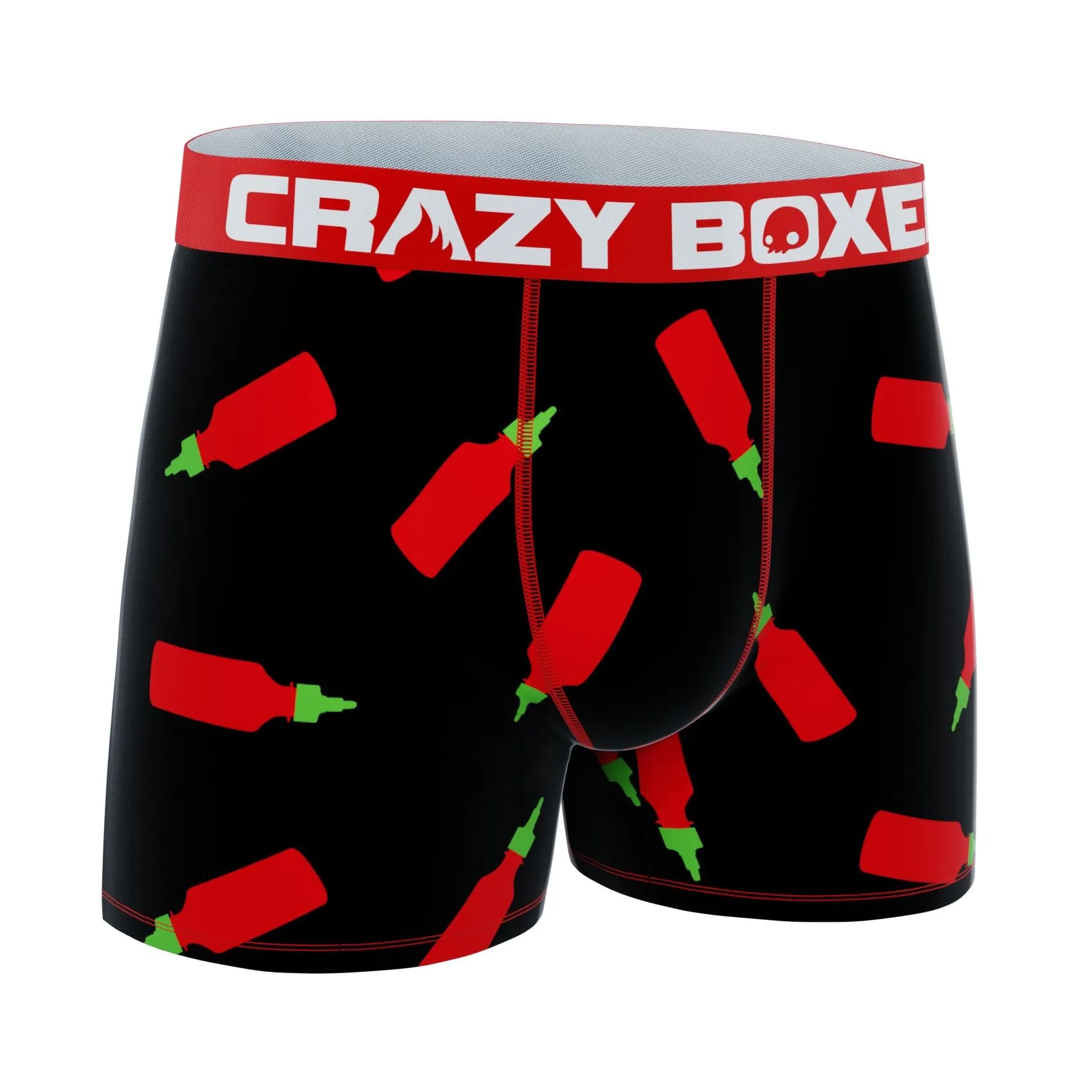 CRAZYBOXER Sriracha Bottles Men's Boxer Briefs