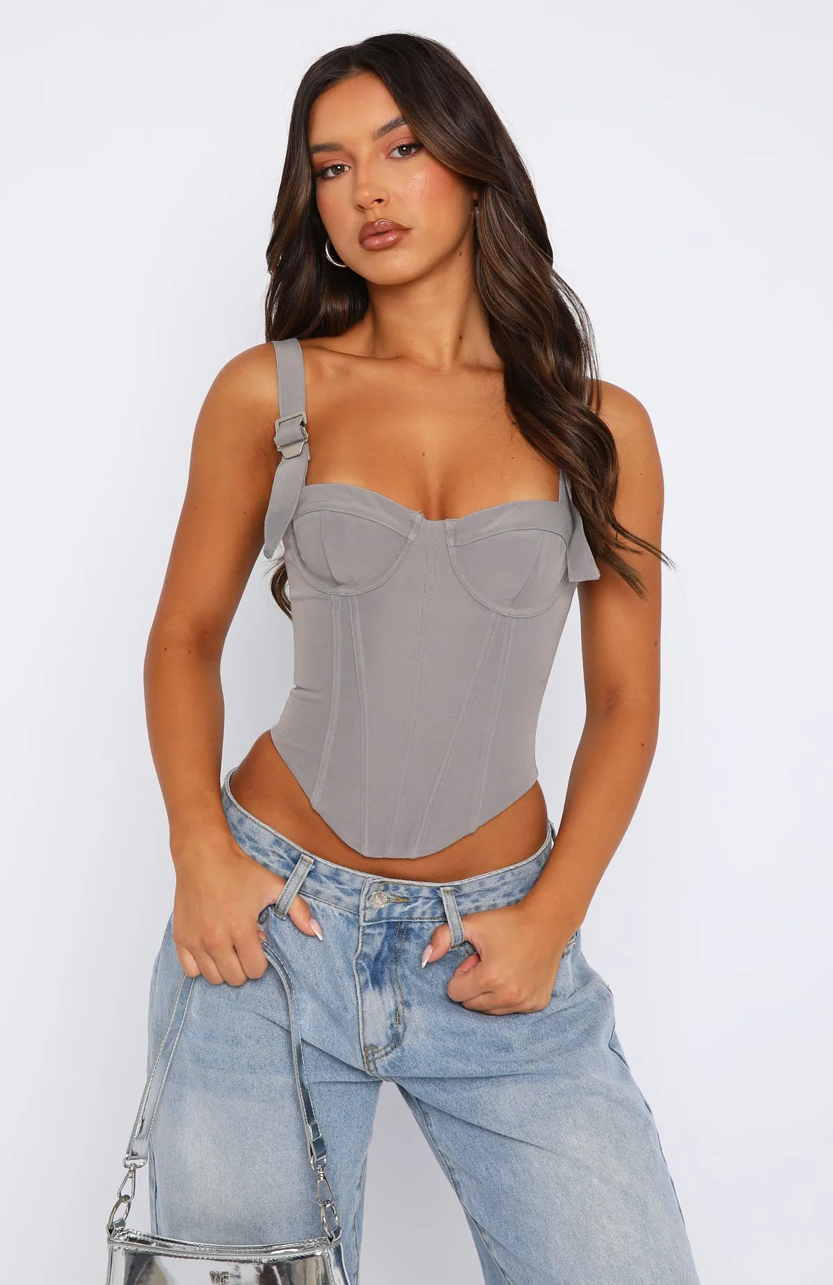 Easy On Me Bustier Slate