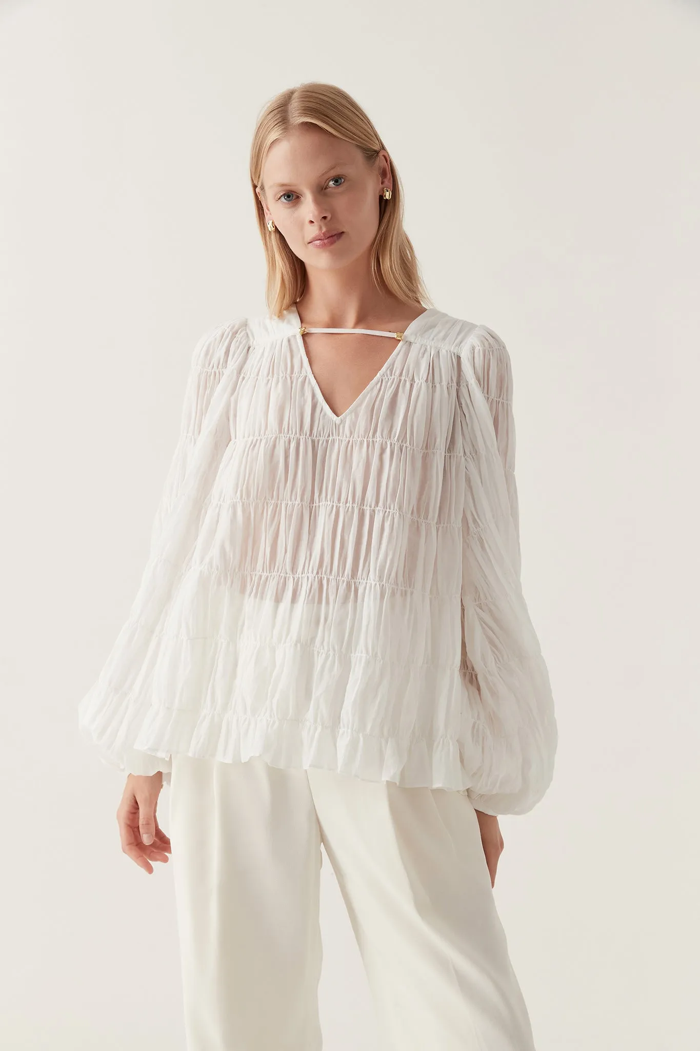 Evelina Ruched Blouse