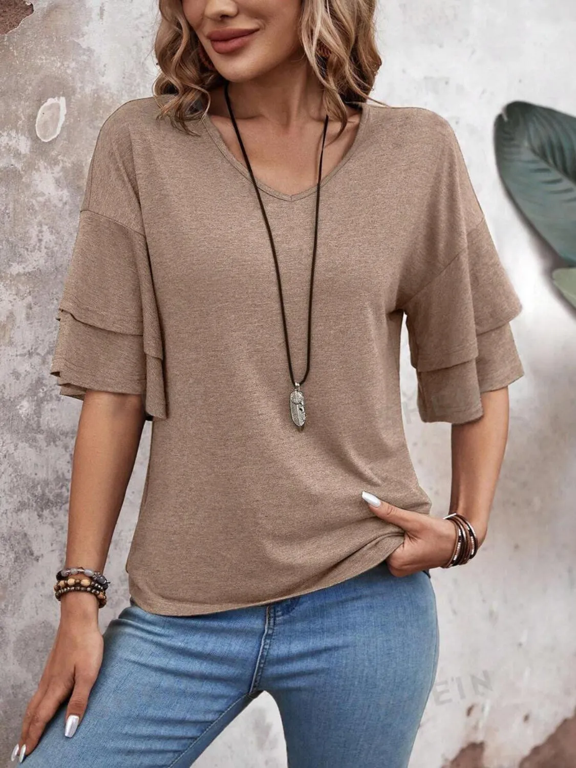 Fredrick  Half Sleeve Blouse