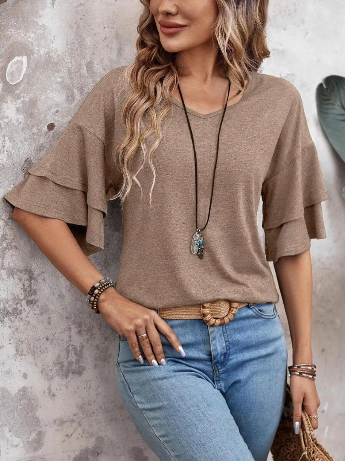 Fredrick  Half Sleeve Blouse