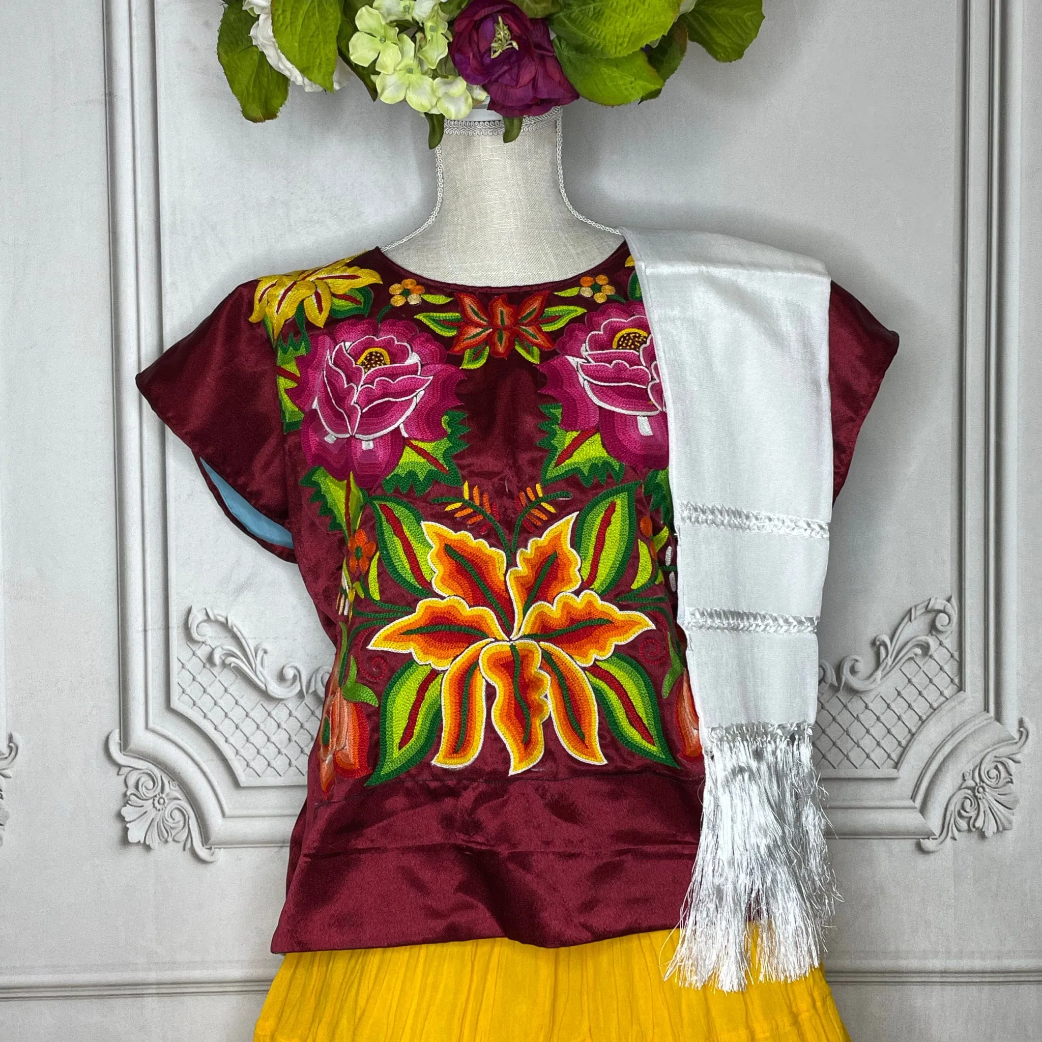 Frida Tehuana Huipil Blouse