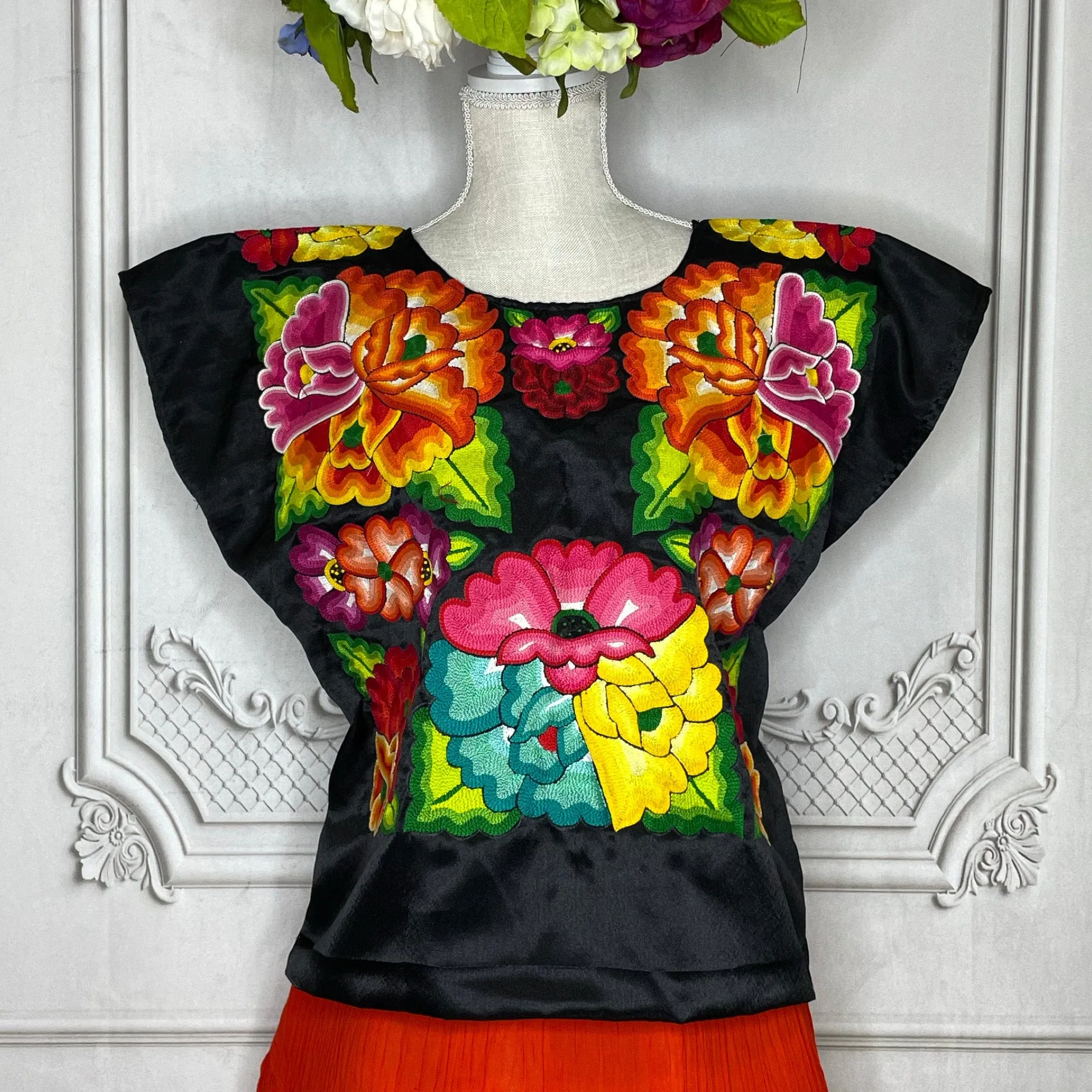 Frida Tehuana Huipil Blouse