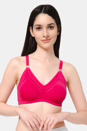 High Coverage Intimacy Nursing Bra - Maternity Bra - Feeding Bra - Fuchsia - FB07