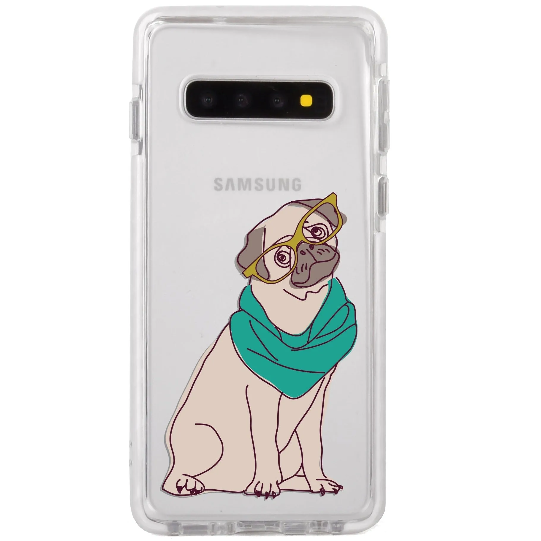 Hipster Pug Impact Samsung Case