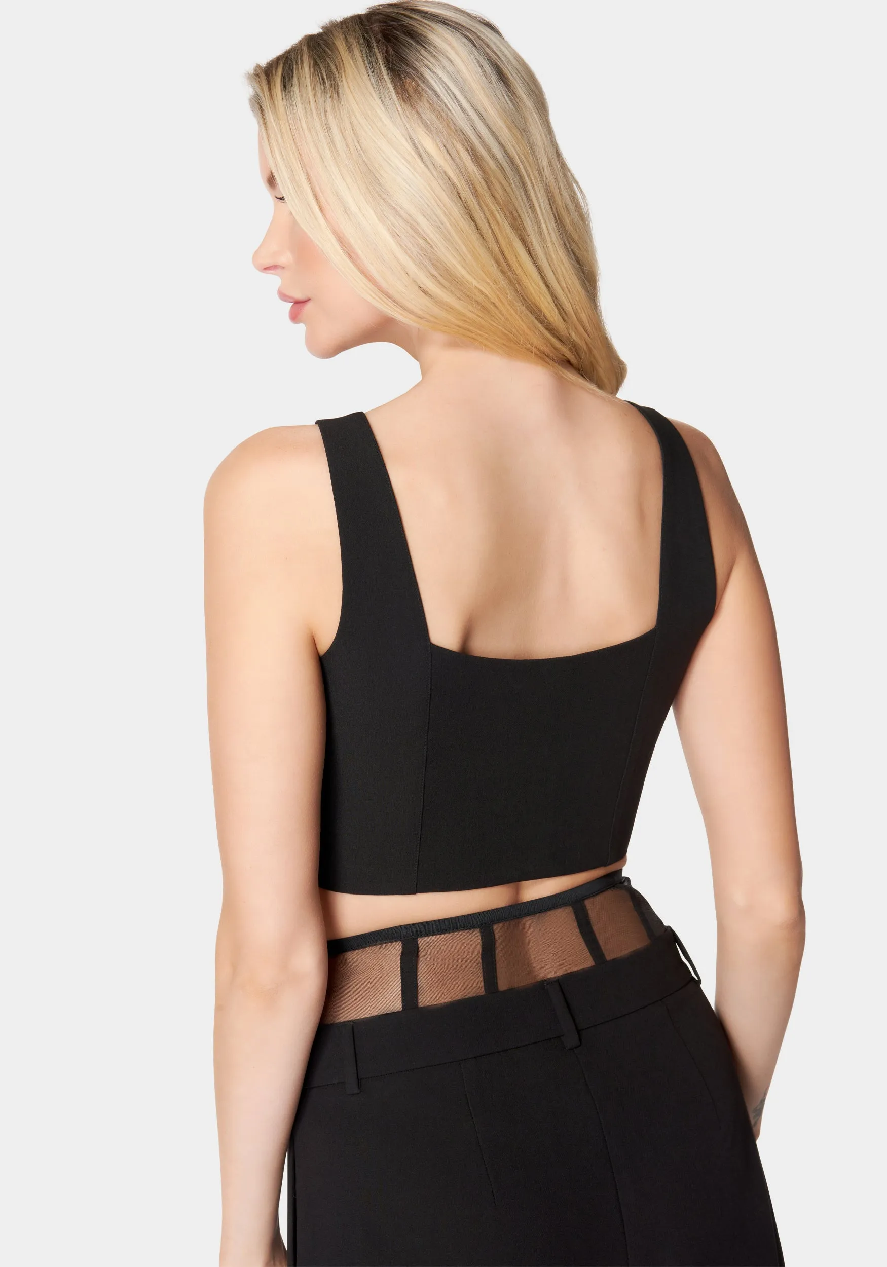 Hook & Eye Front Bustier Top