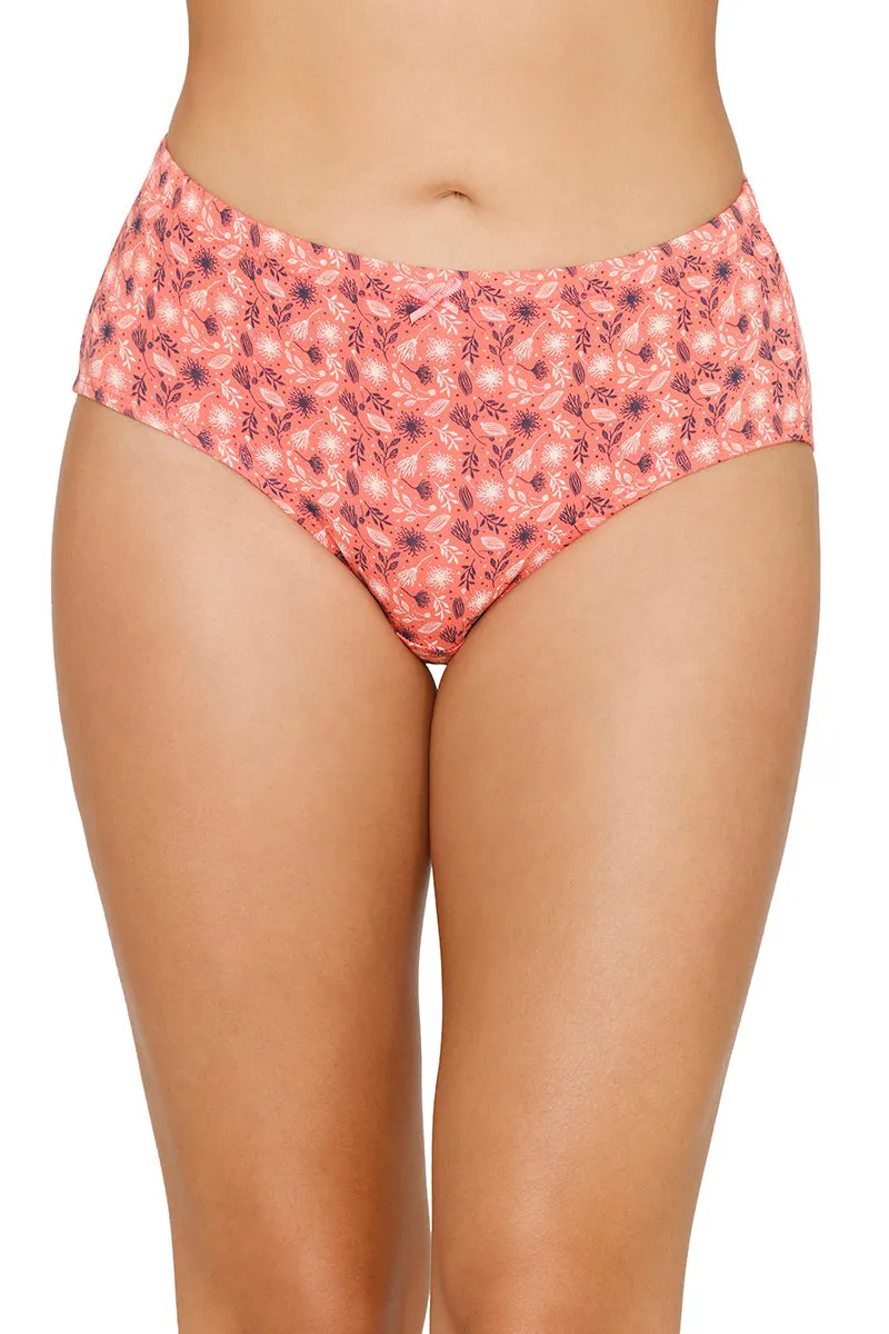 Inner Elastic Printed Mid Rise Hipster Panty (Pack of 3)