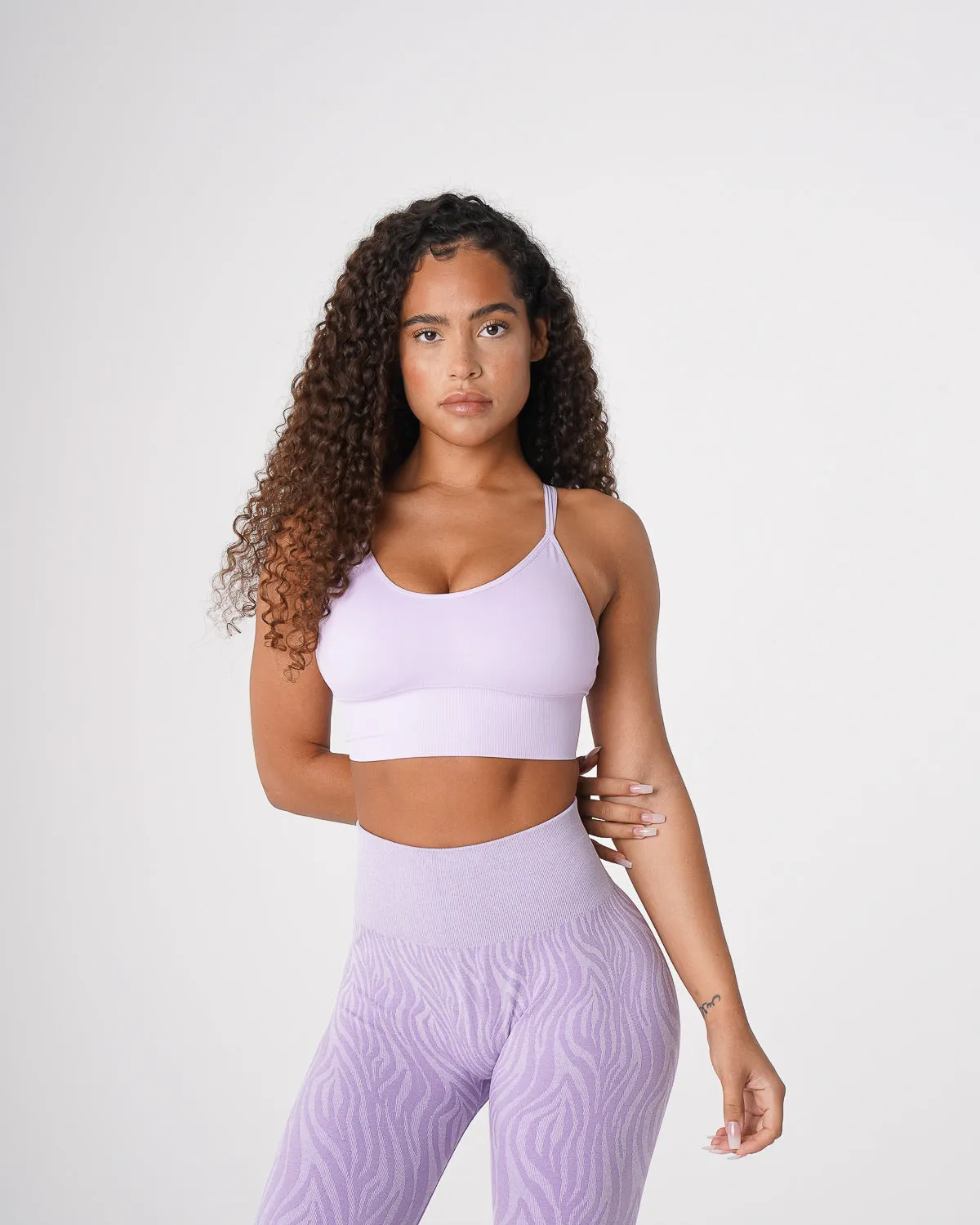 Lavender Flourish Seamless Bra