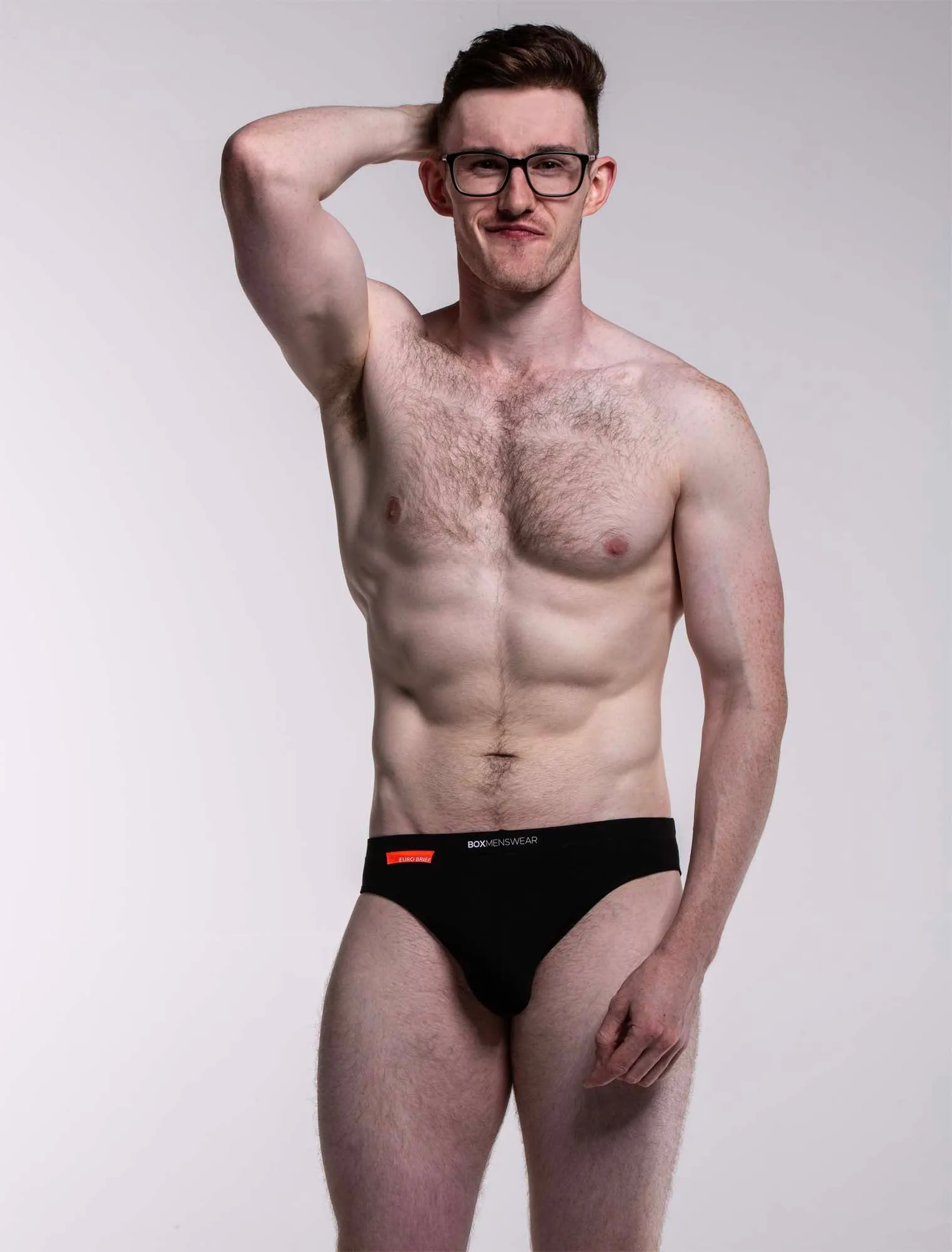 Mens Euro Briefs - Vantablack