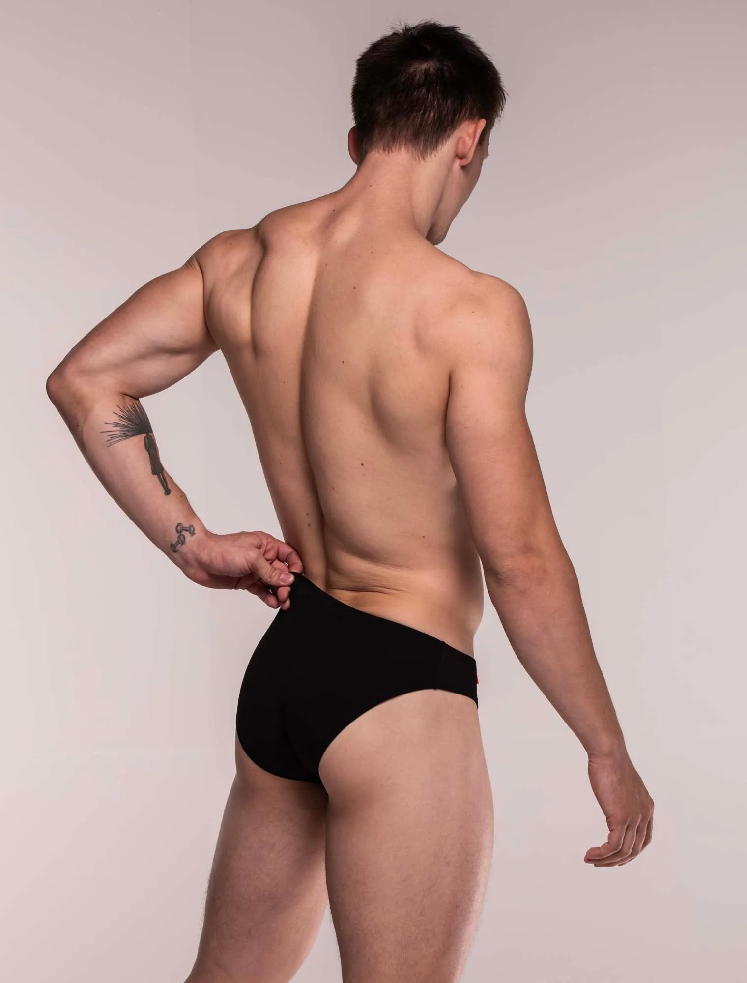 Mens Euro Briefs - Vantablack