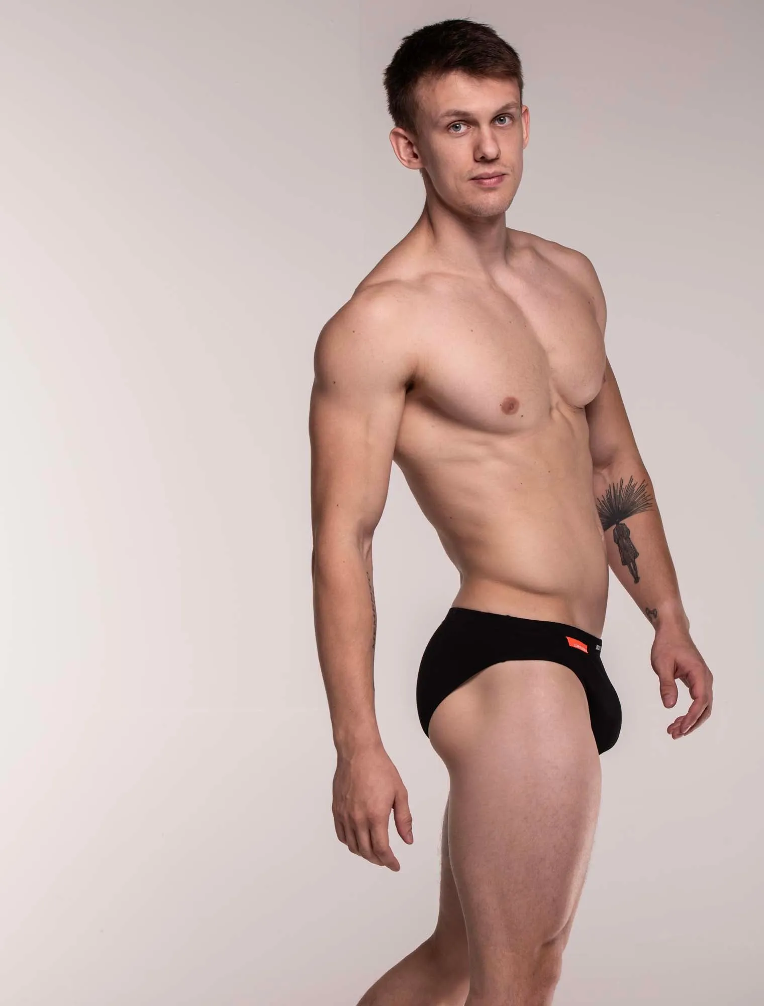 Mens Euro Briefs - Vantablack