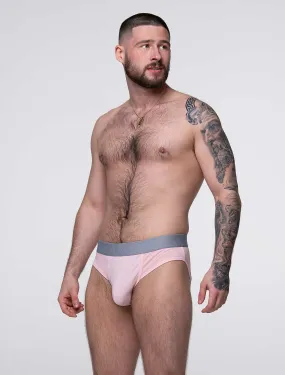 Mesh Panel Briefs - Peninsula Peach