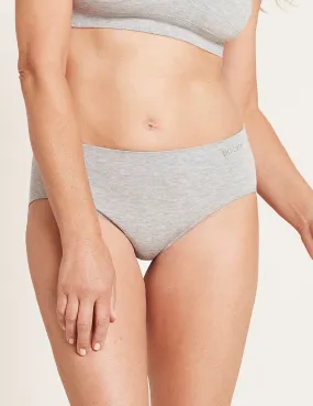 Midi Briefs - Light Grey Marl