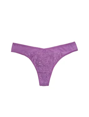 Orchid Applique Thong