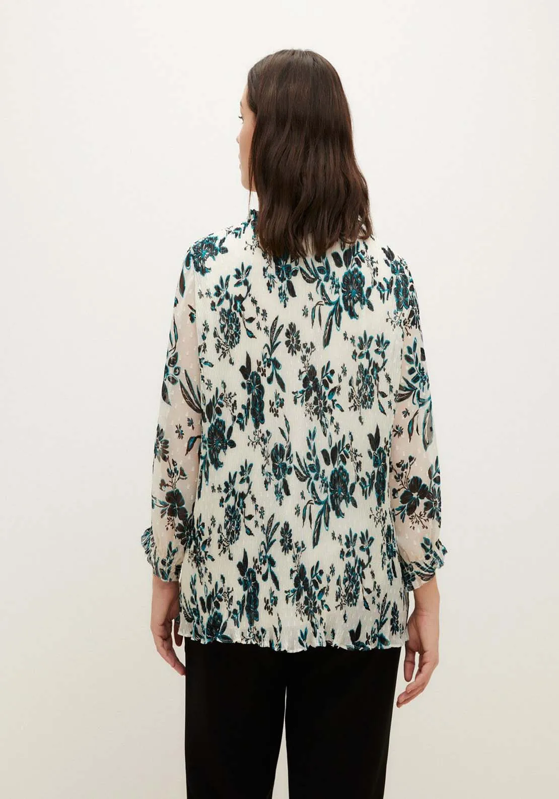 Plumeti Print Blouse